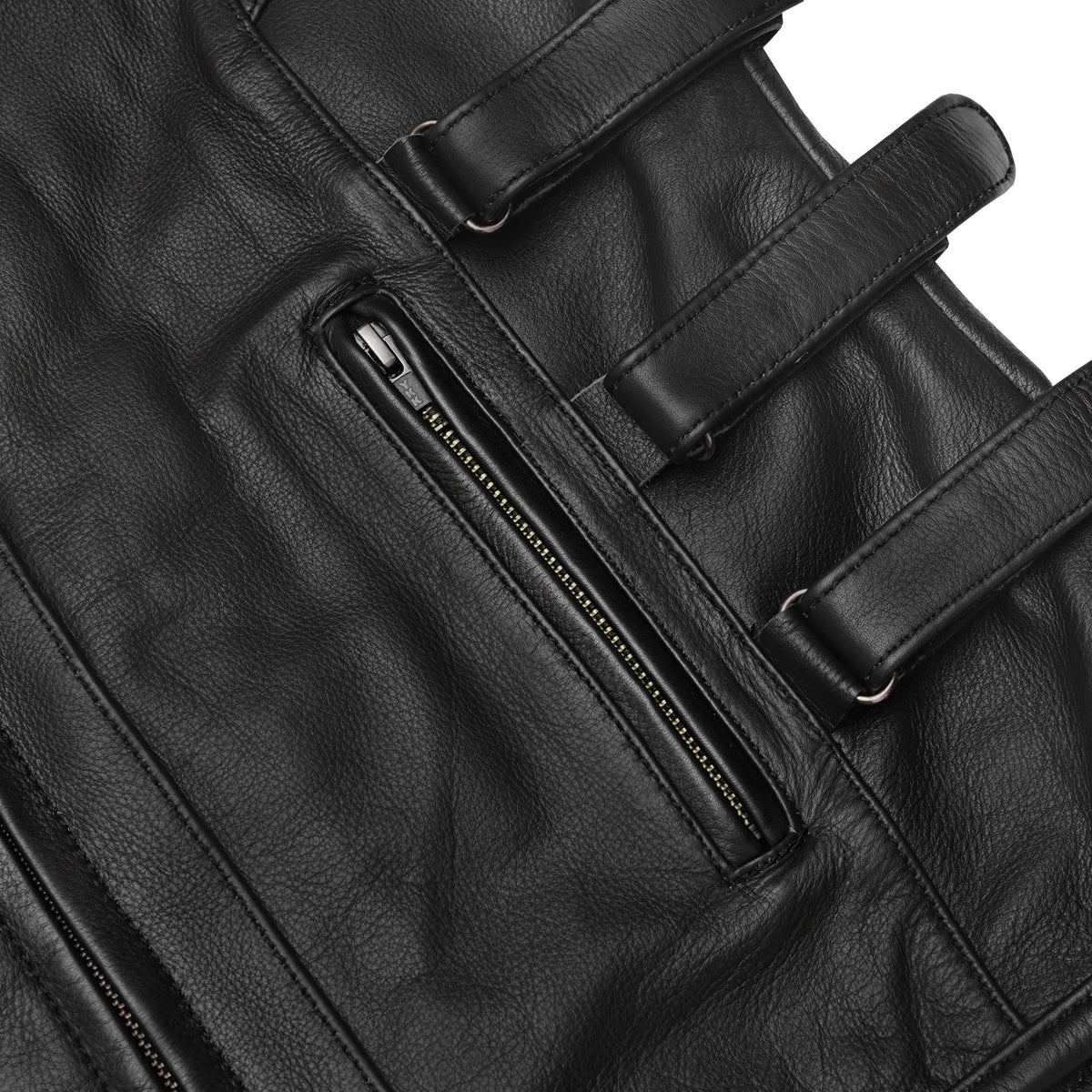 Cronan Women’s Leather Motorcycle Vest