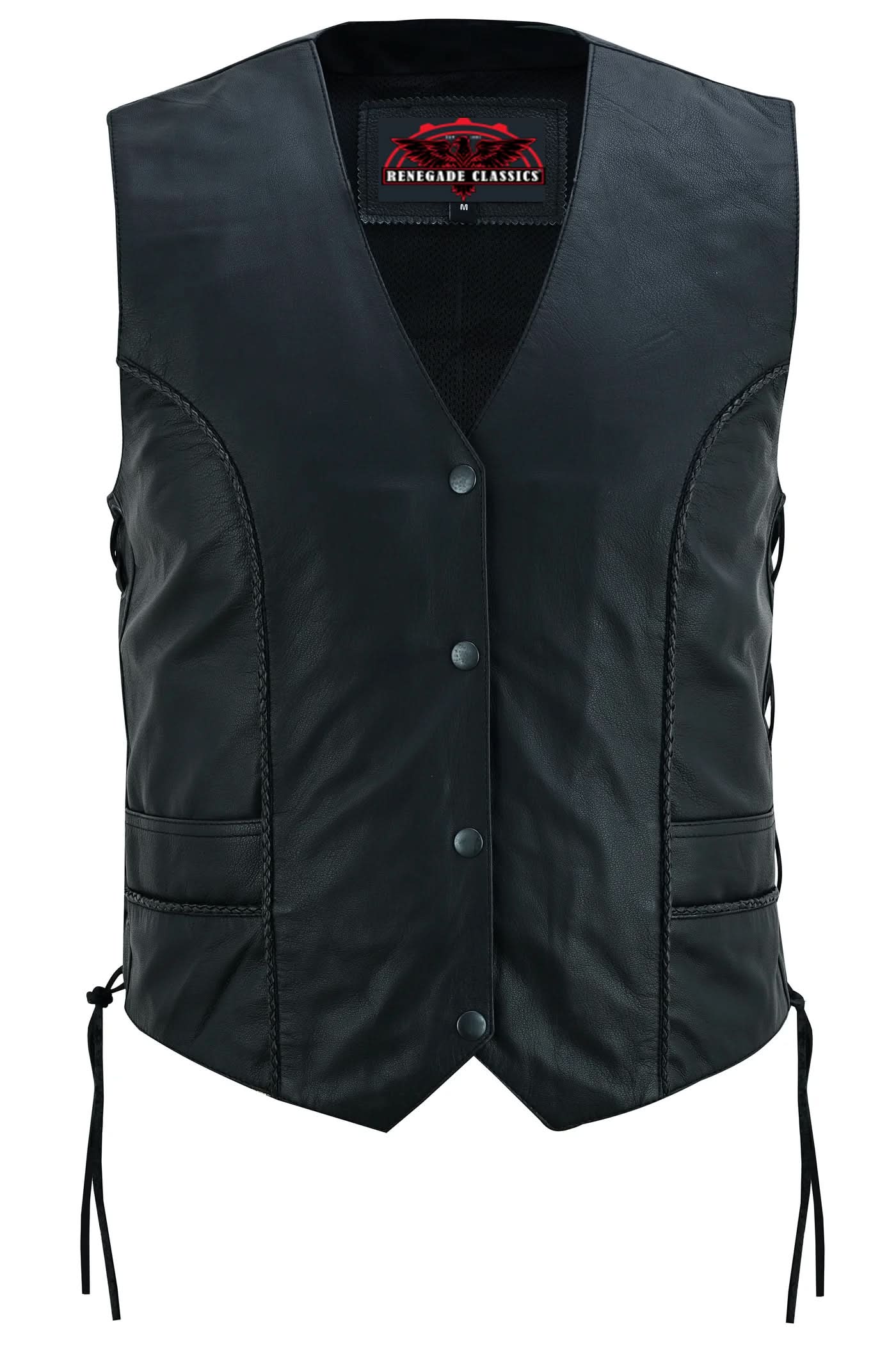 Ovanna™ Women's leather motorcycle vest