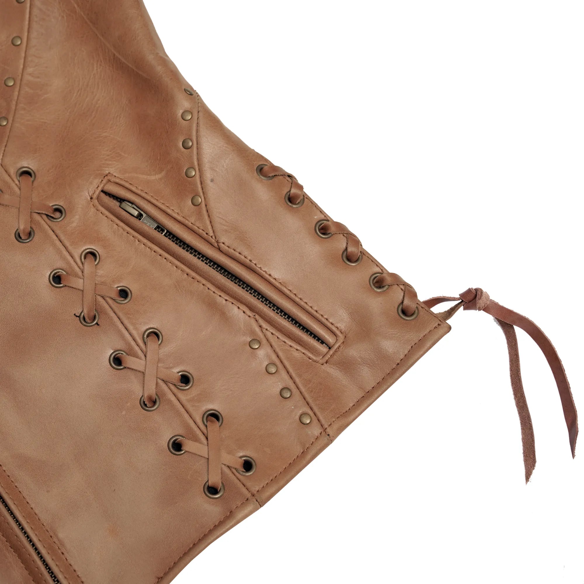 Delice™ Women's leather motorcycle vest