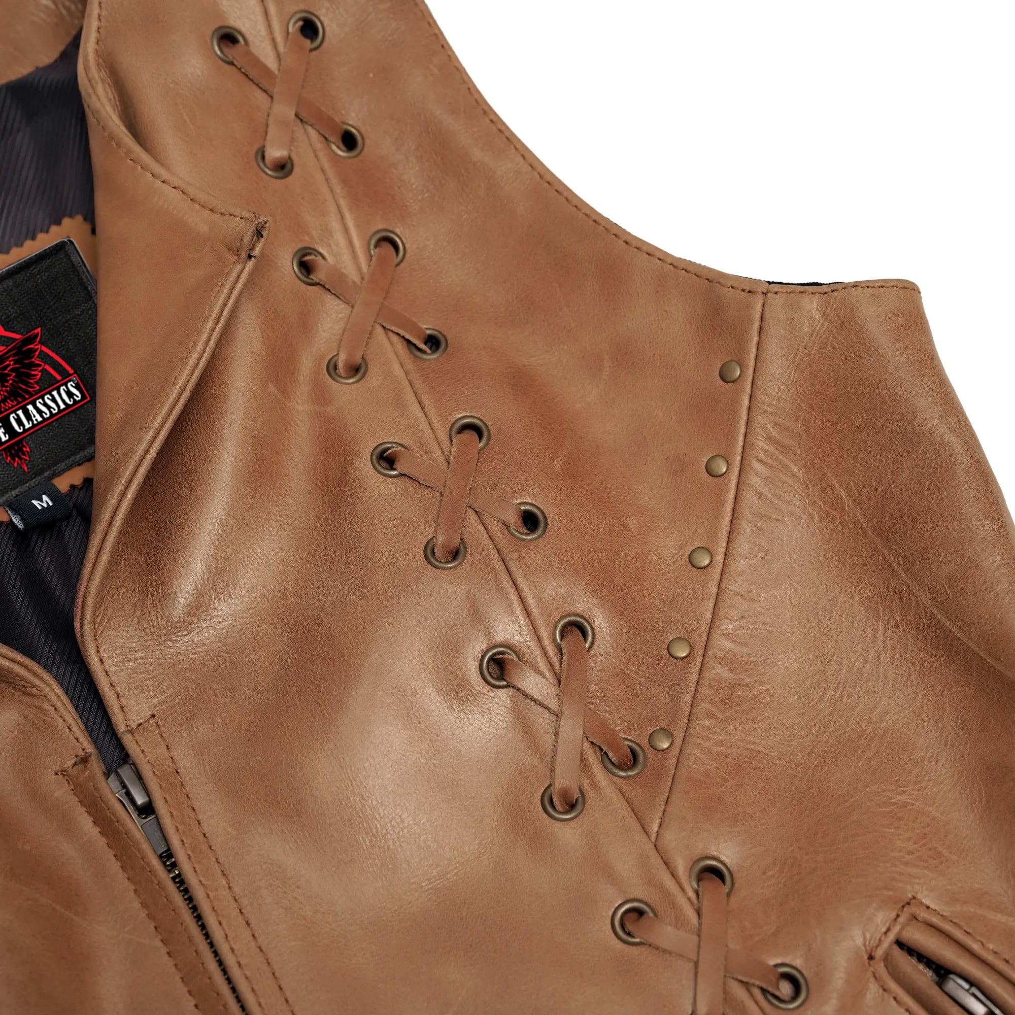 Delice™ Women's leather motorcycle vest