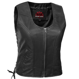 Zellis™ Women's leather motorcycle vest