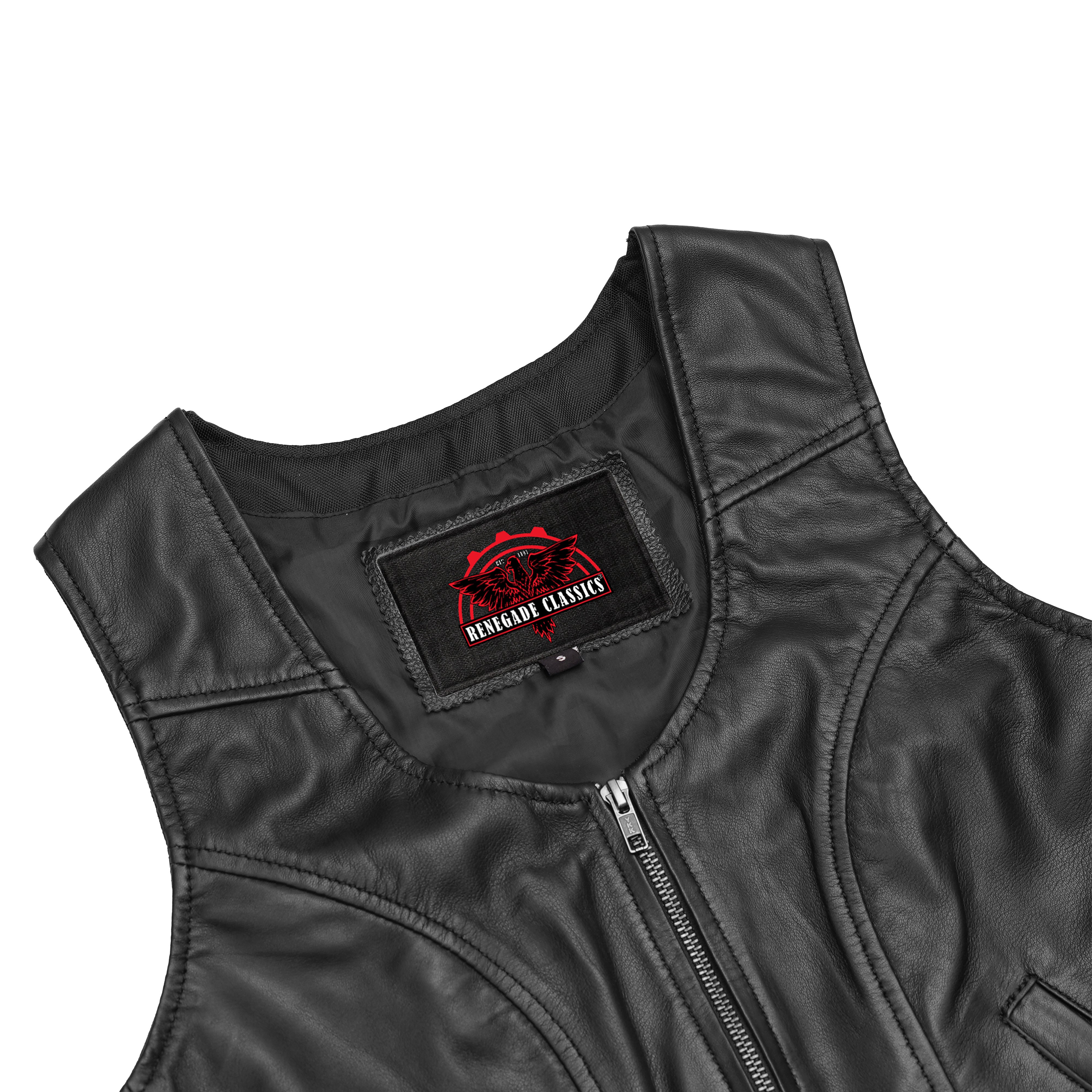 Zellis™ Women's leather motorcycle vest