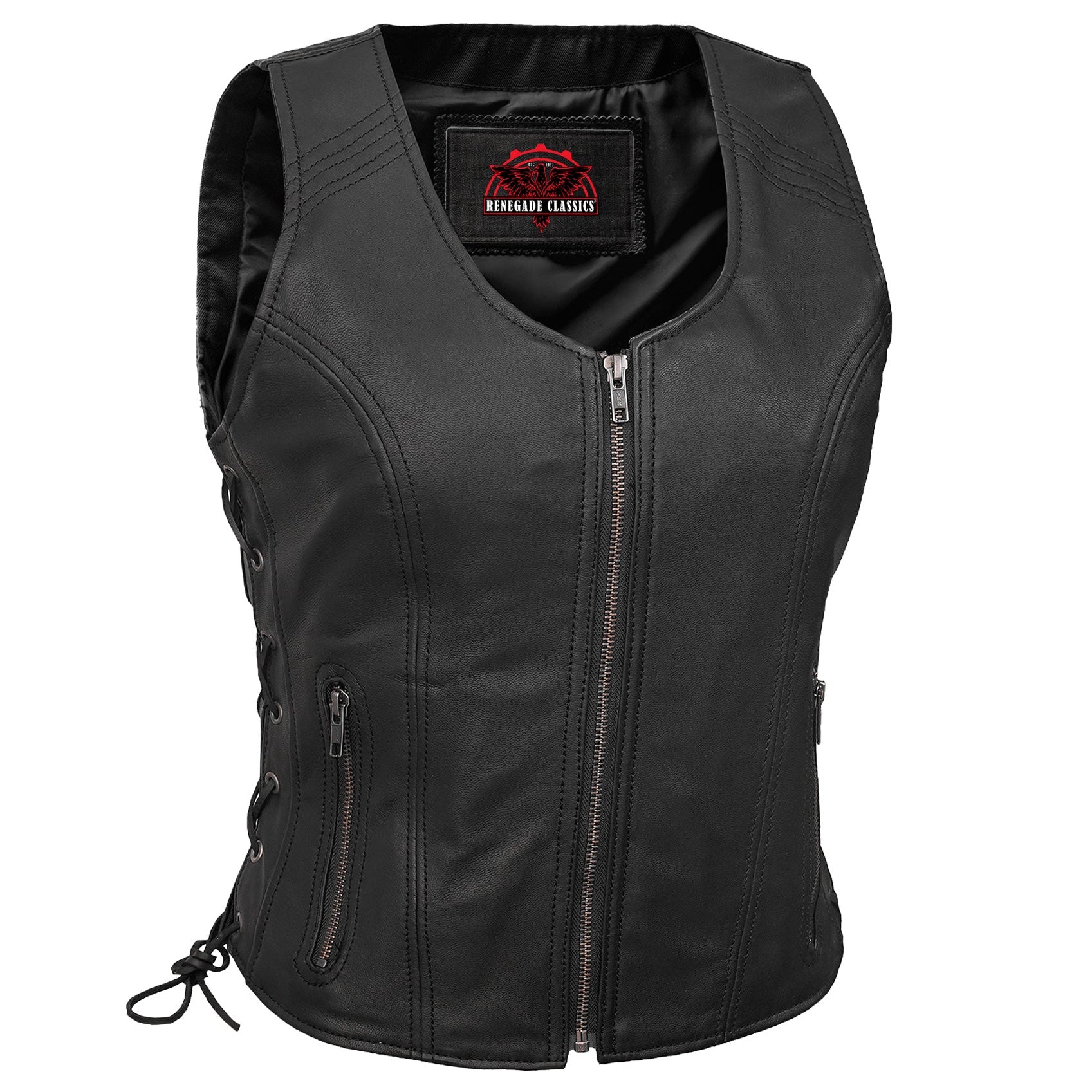 Everess™ Women's leather motorcycle vest