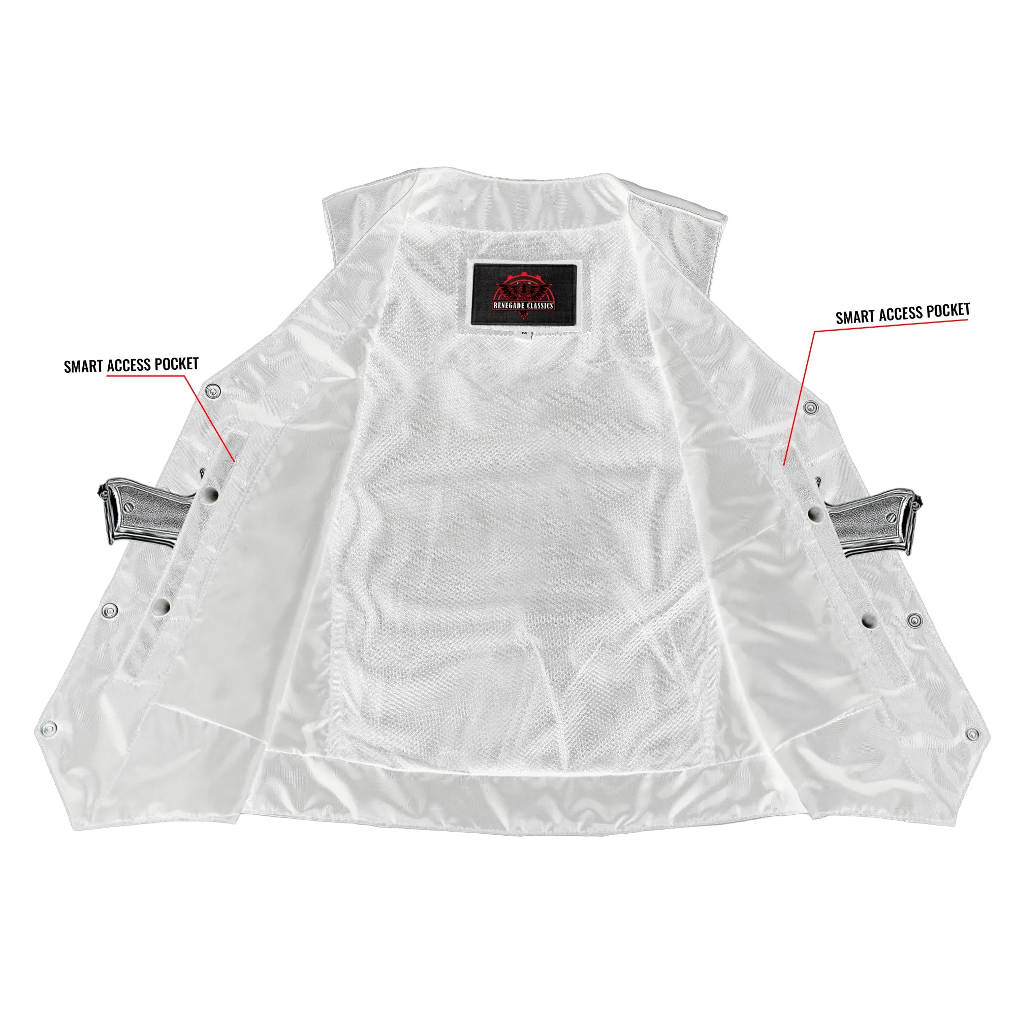 Volto™ Women's leather motorcycle vest