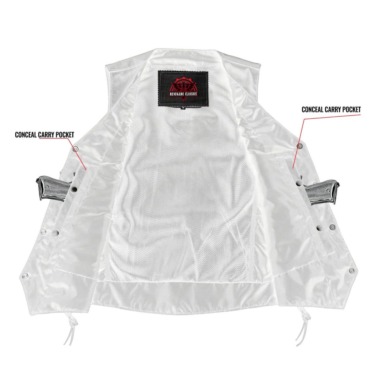 Obsidian™ Womens Leather Motorcycle Vest