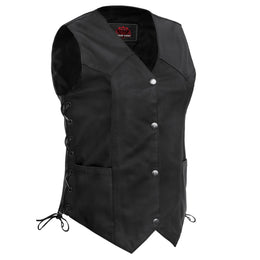 Aemor™ Women's Leather Motorcycle Vest