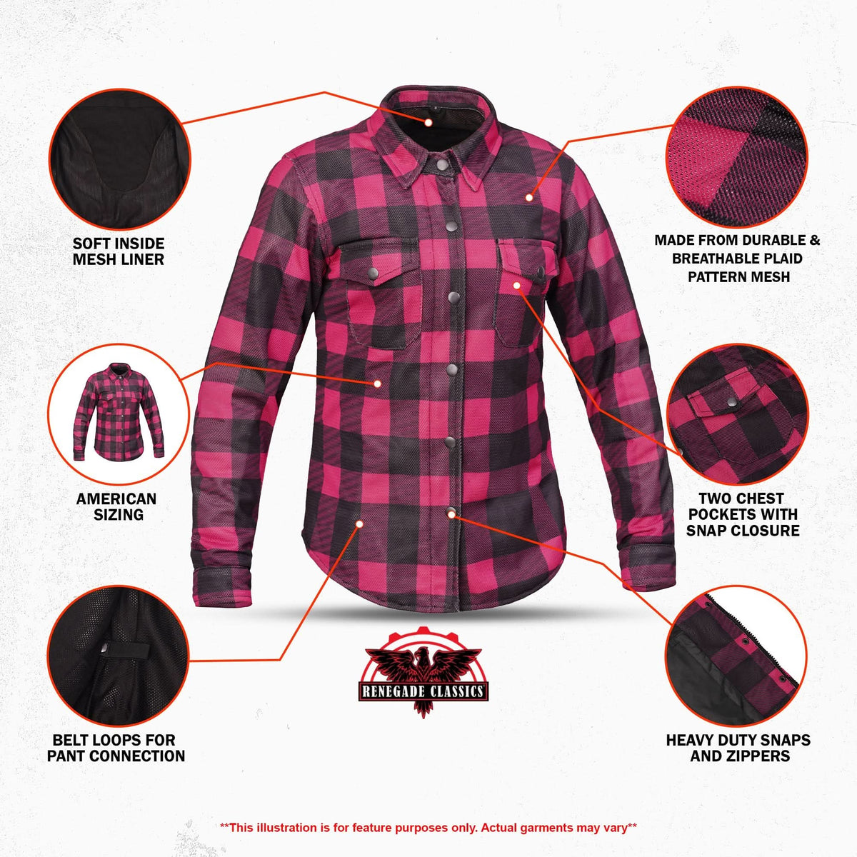 Celina Women’s Mesh Flannel Riding Shirt