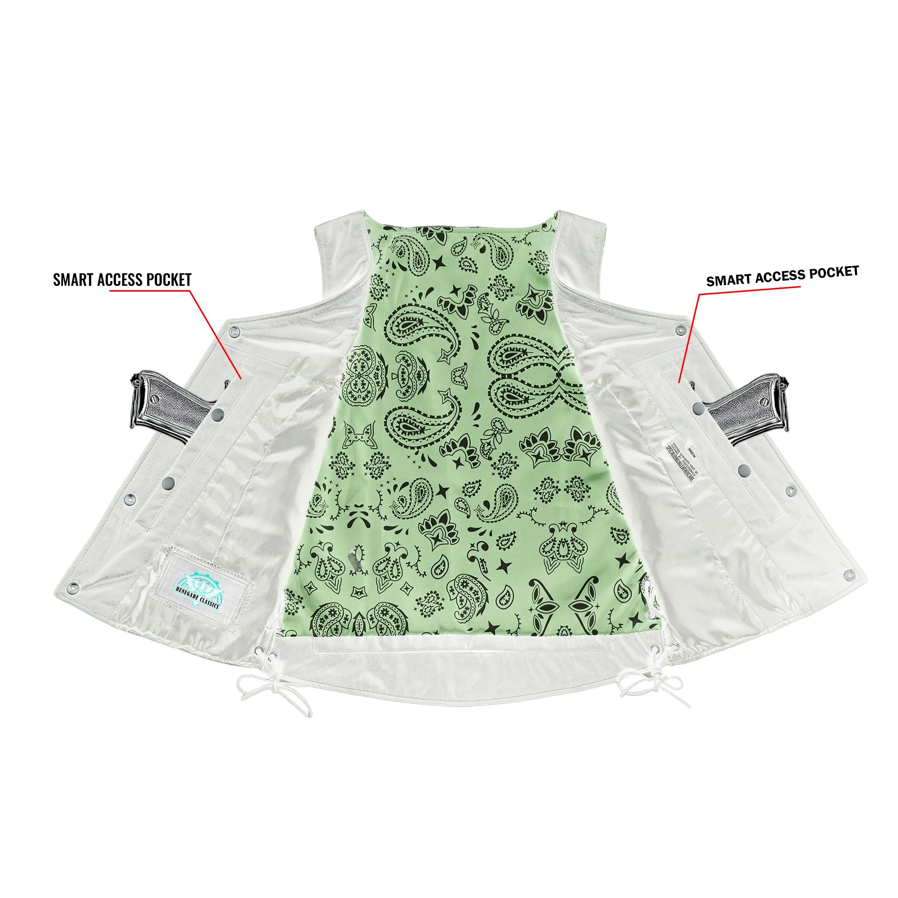 Calypsa™ Women's leather motorcycle vest