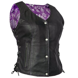 Calypsa™ Women's leather motorcycle vest