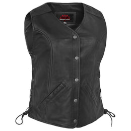 Elevas™ Women's leather motorcycle vest