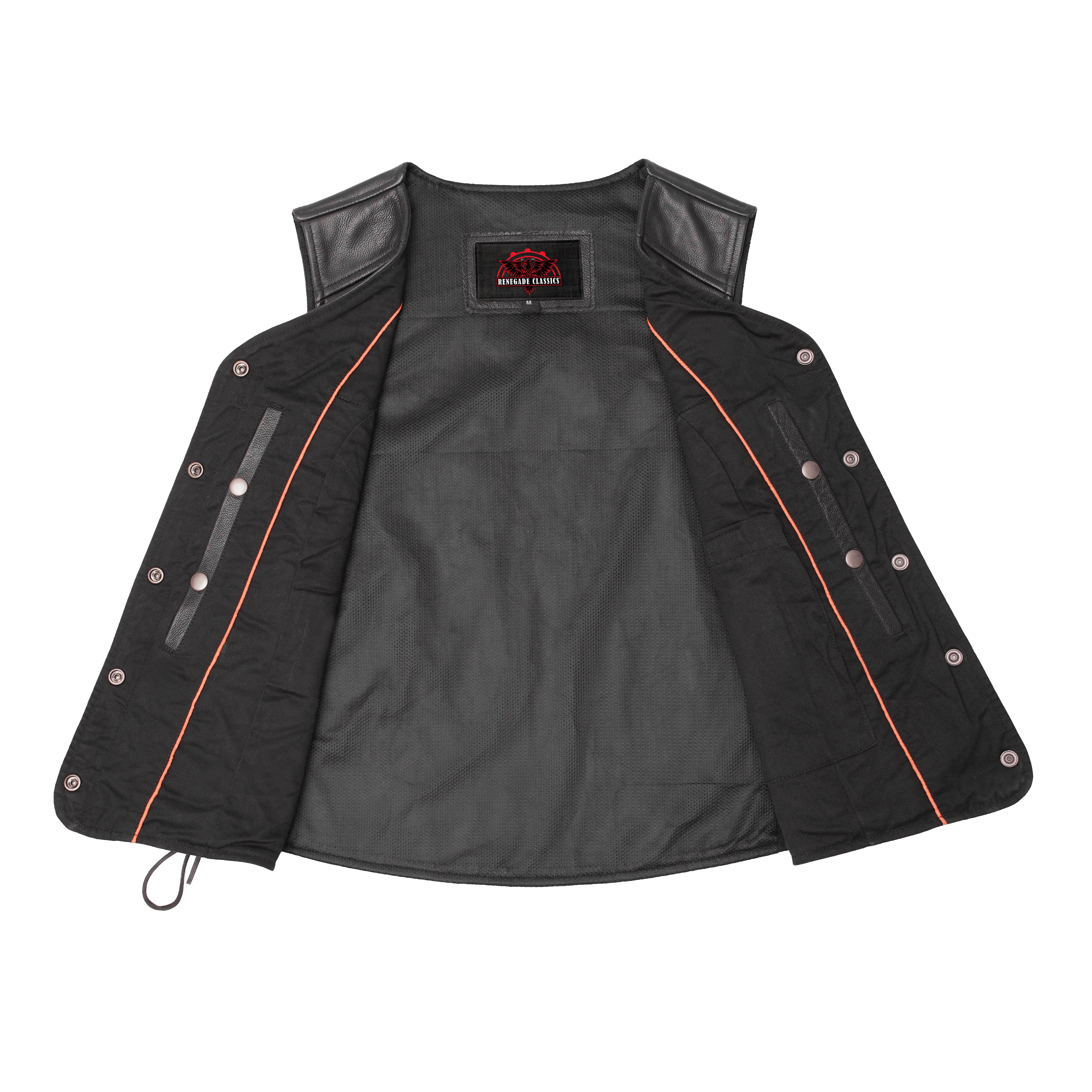 Elevas™ Women's Leather Motorcycle Vest