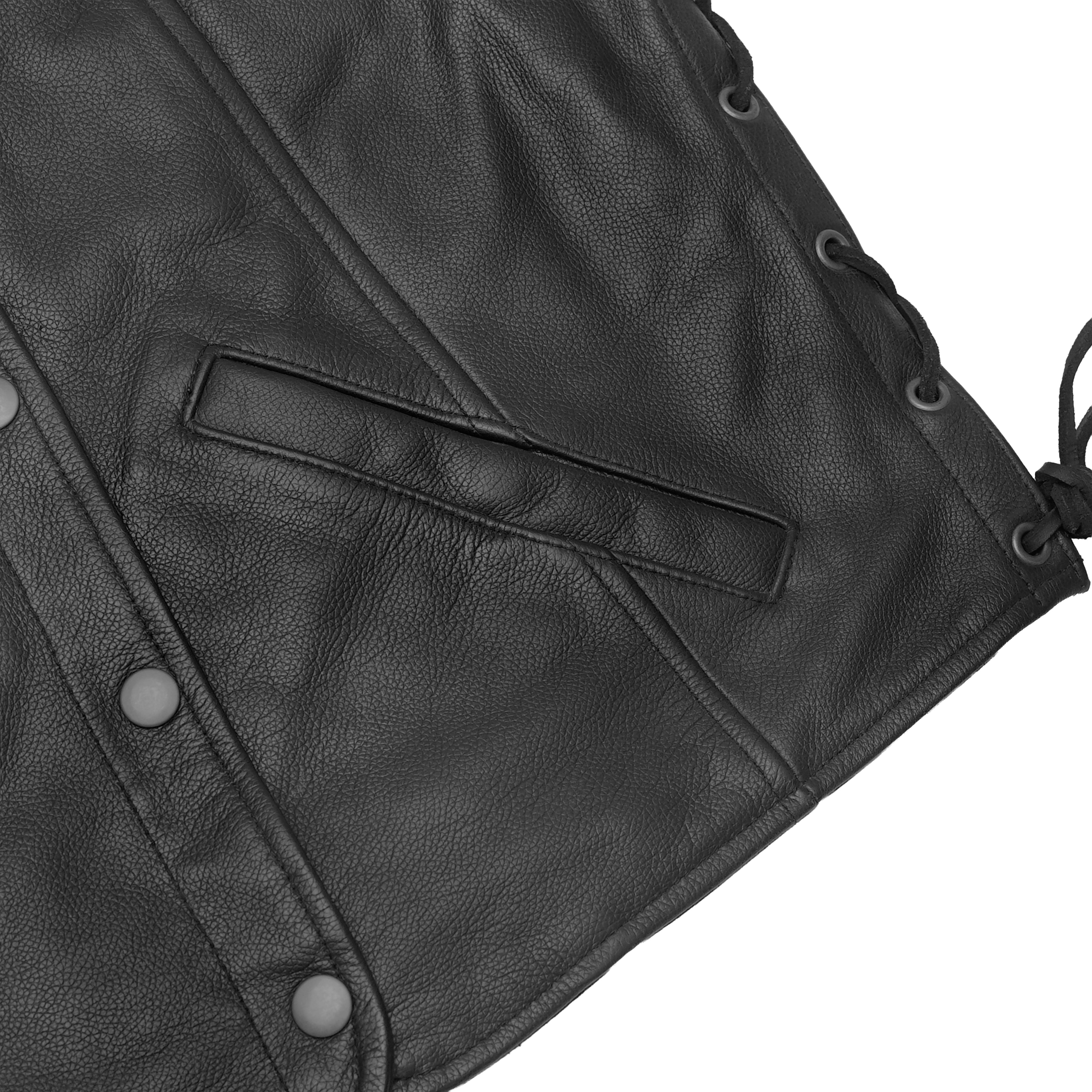 Elevas™ Women's Leather Motorcycle Vest