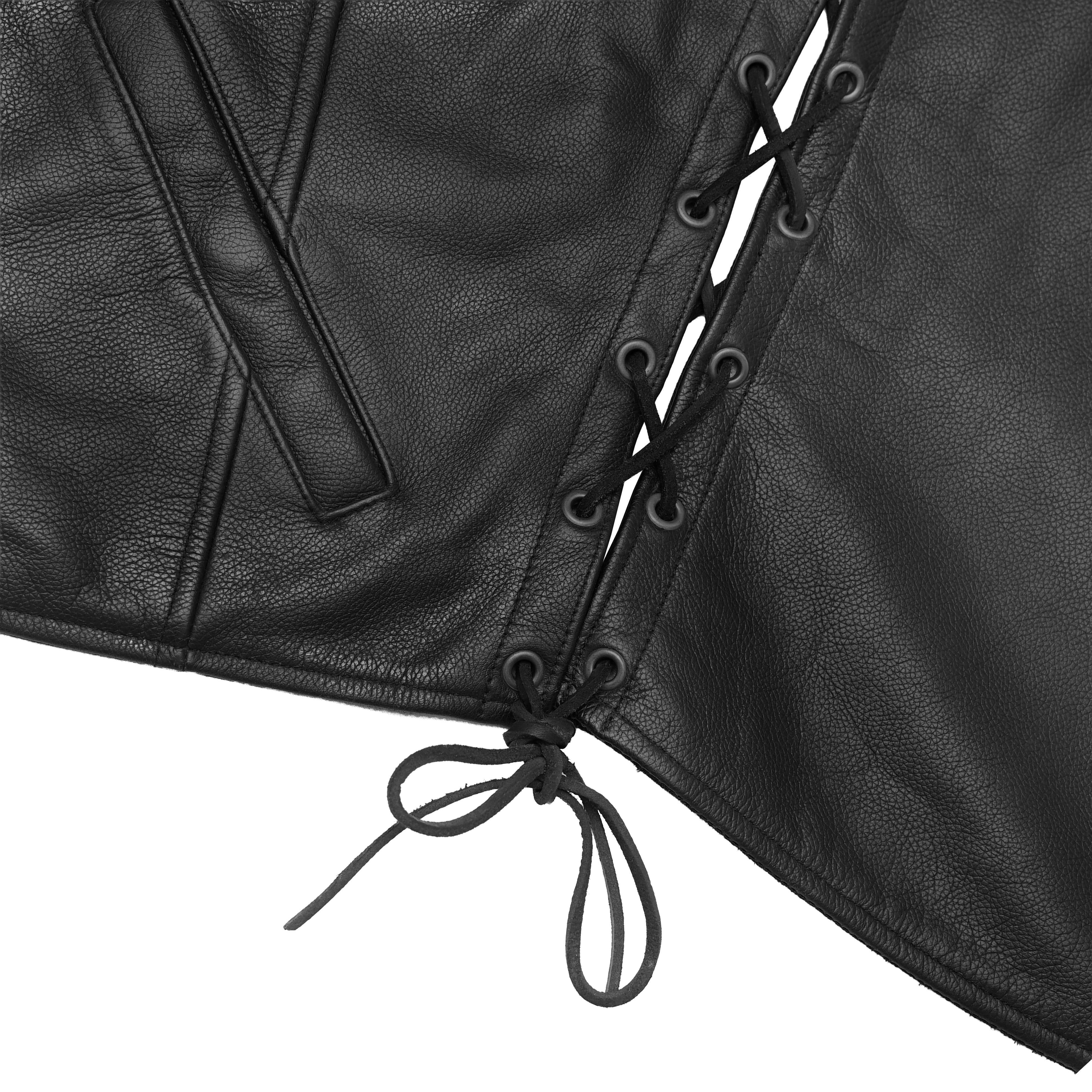 Elevas™ Women's Leather Motorcycle Vest