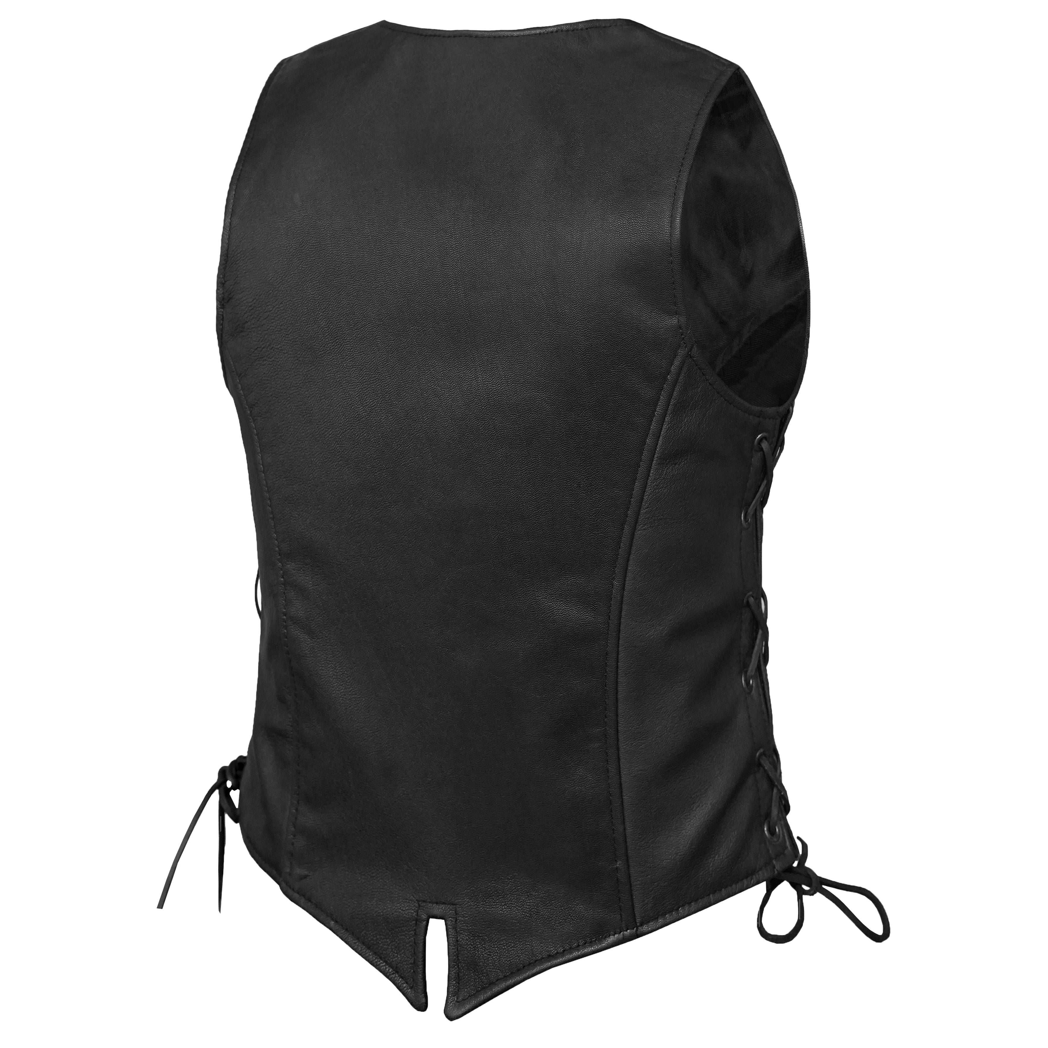 WooGirl™ Women's  leather biker vest
