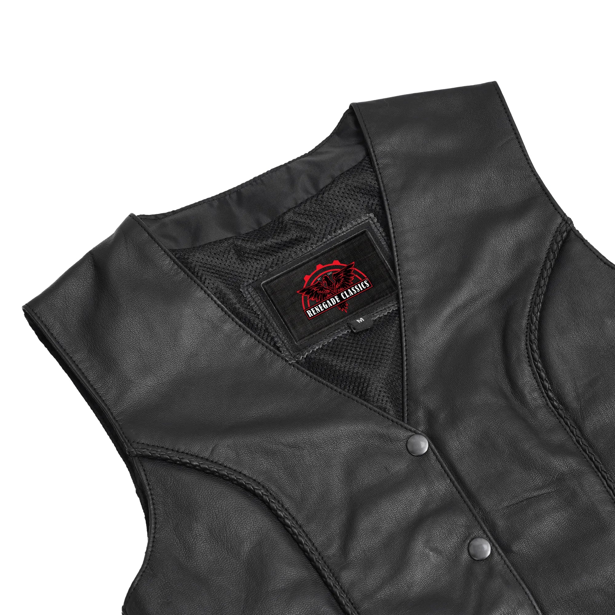 Luxuri™ Women's leather motorcycle vest