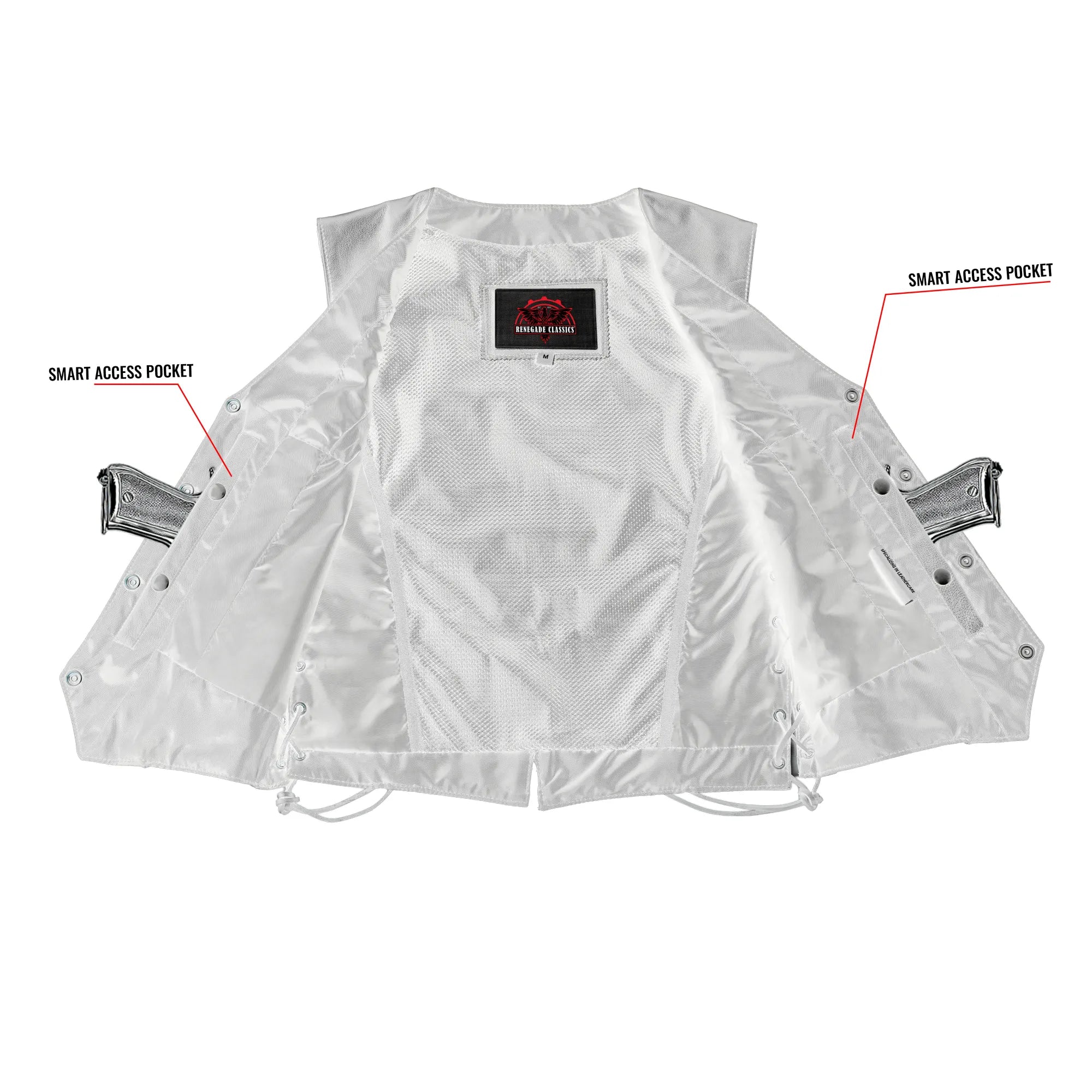 Luxuri™ Women's leather motorcycle vest