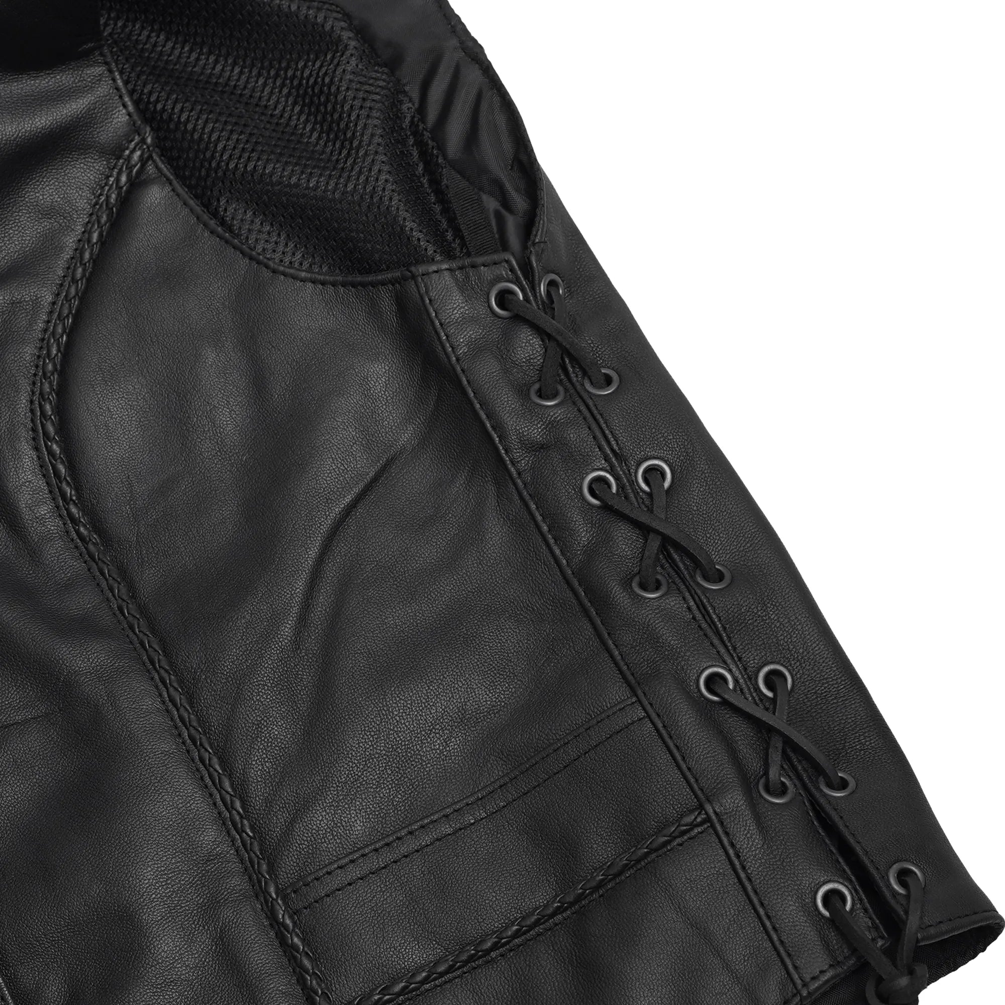 Luxuri™ Women's leather motorcycle vest
