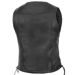 Vexela™ Women's leather motorcycle vest