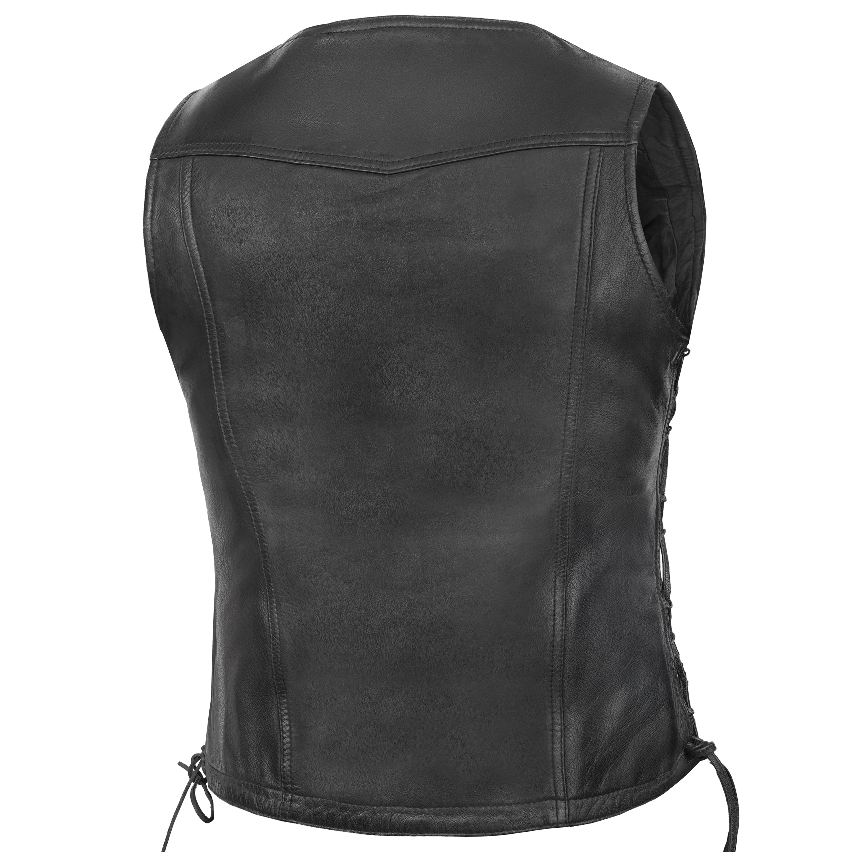 Vexela™ Women's leather motorcycle vest
