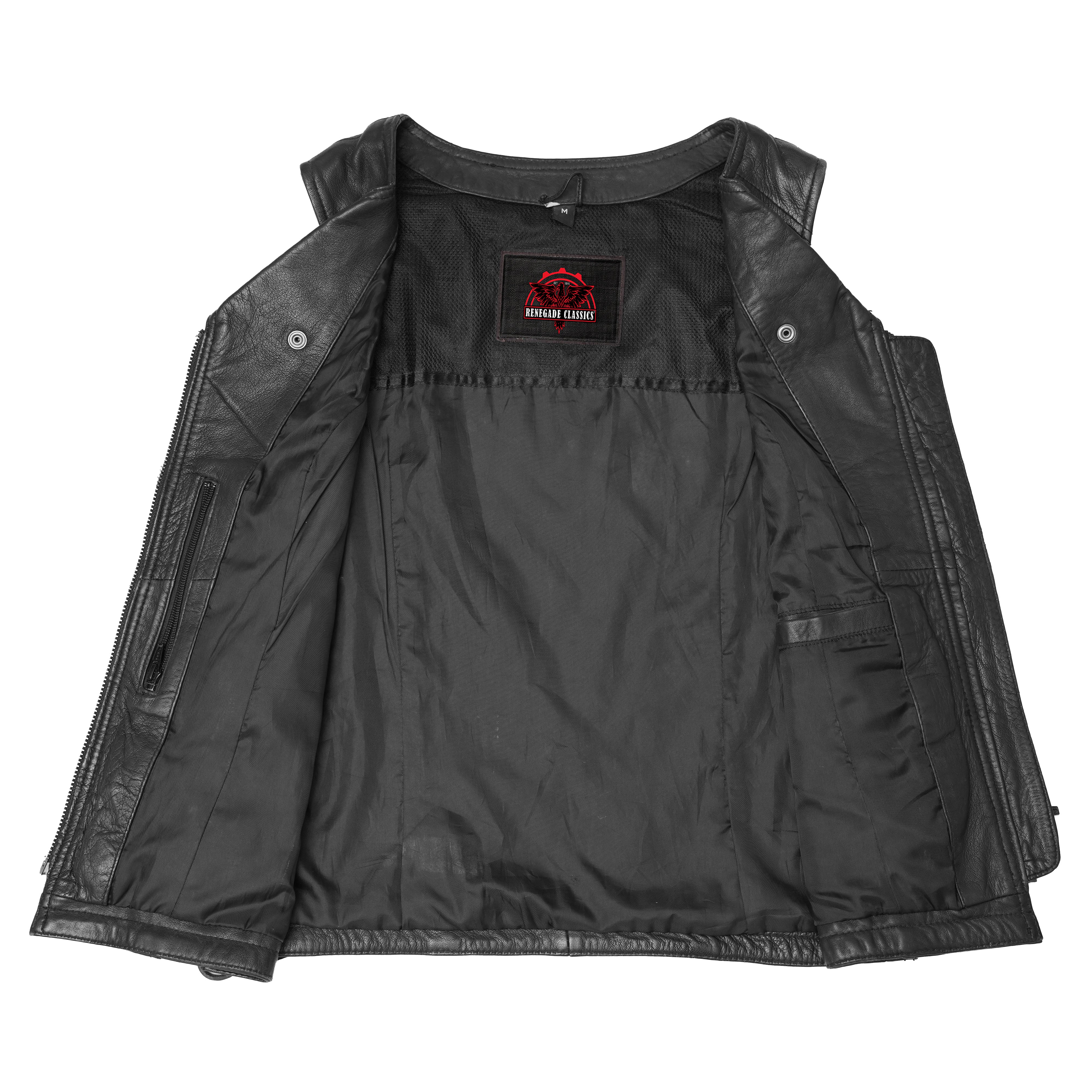 Vexela™ Women's leather motorcycle vest