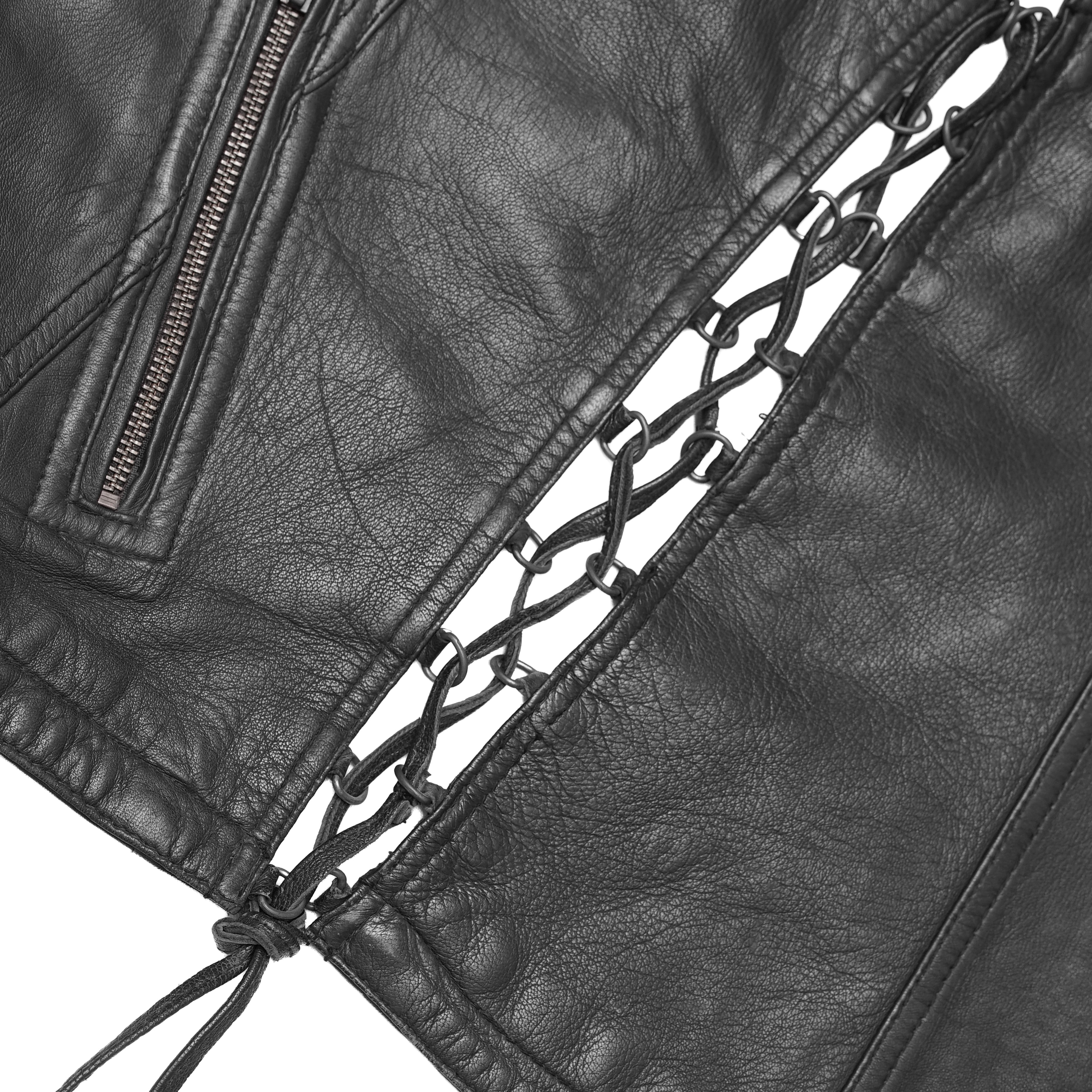 Vexela™ Women's leather motorcycle vest