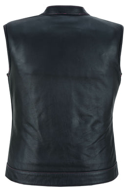 Lunula Women's leather motorcycle vest Women's Leather Vests Renegade Classics
