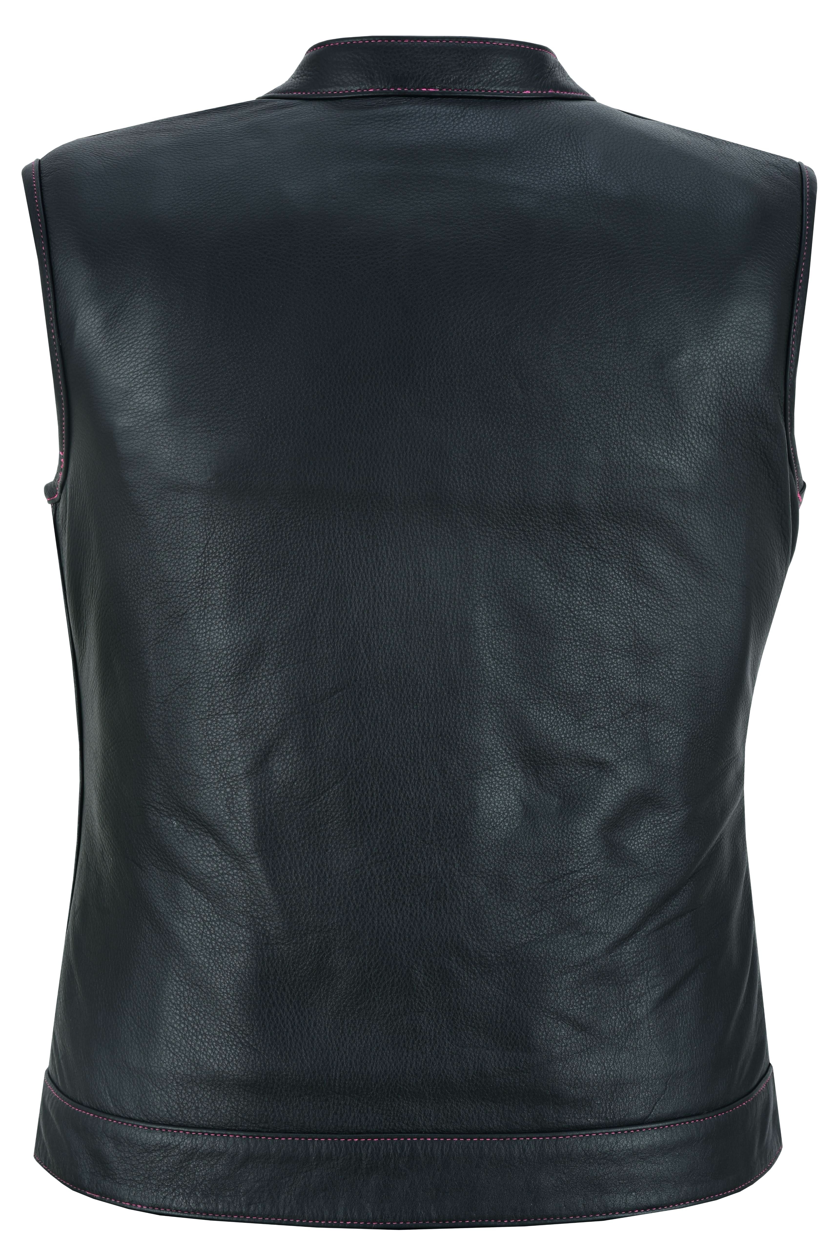 Lunula Women's leather motorcycle vest Women's Leather Vests Renegade Classics