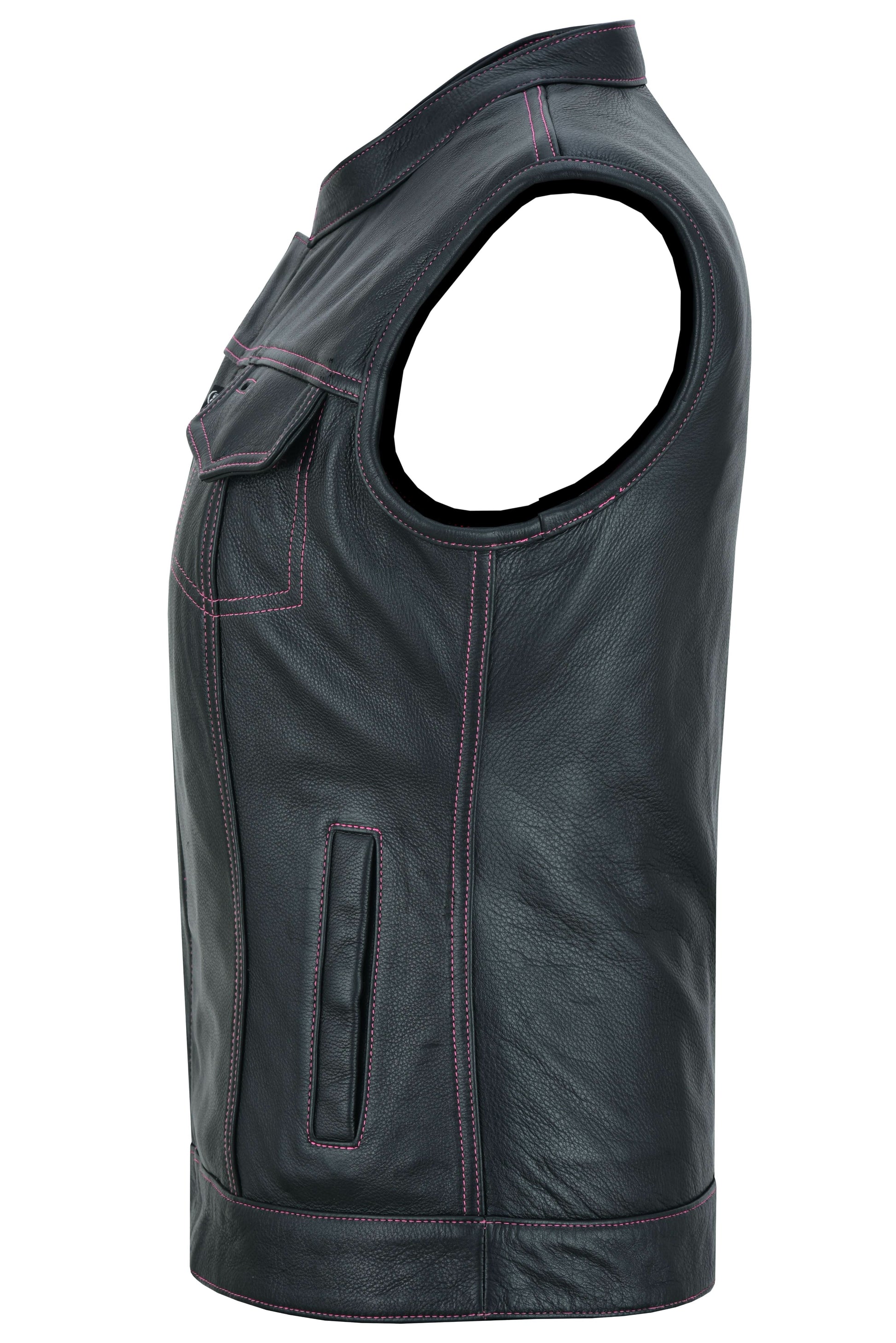 Lunula Women's leather motorcycle vest Women's Leather Vests Renegade Classics