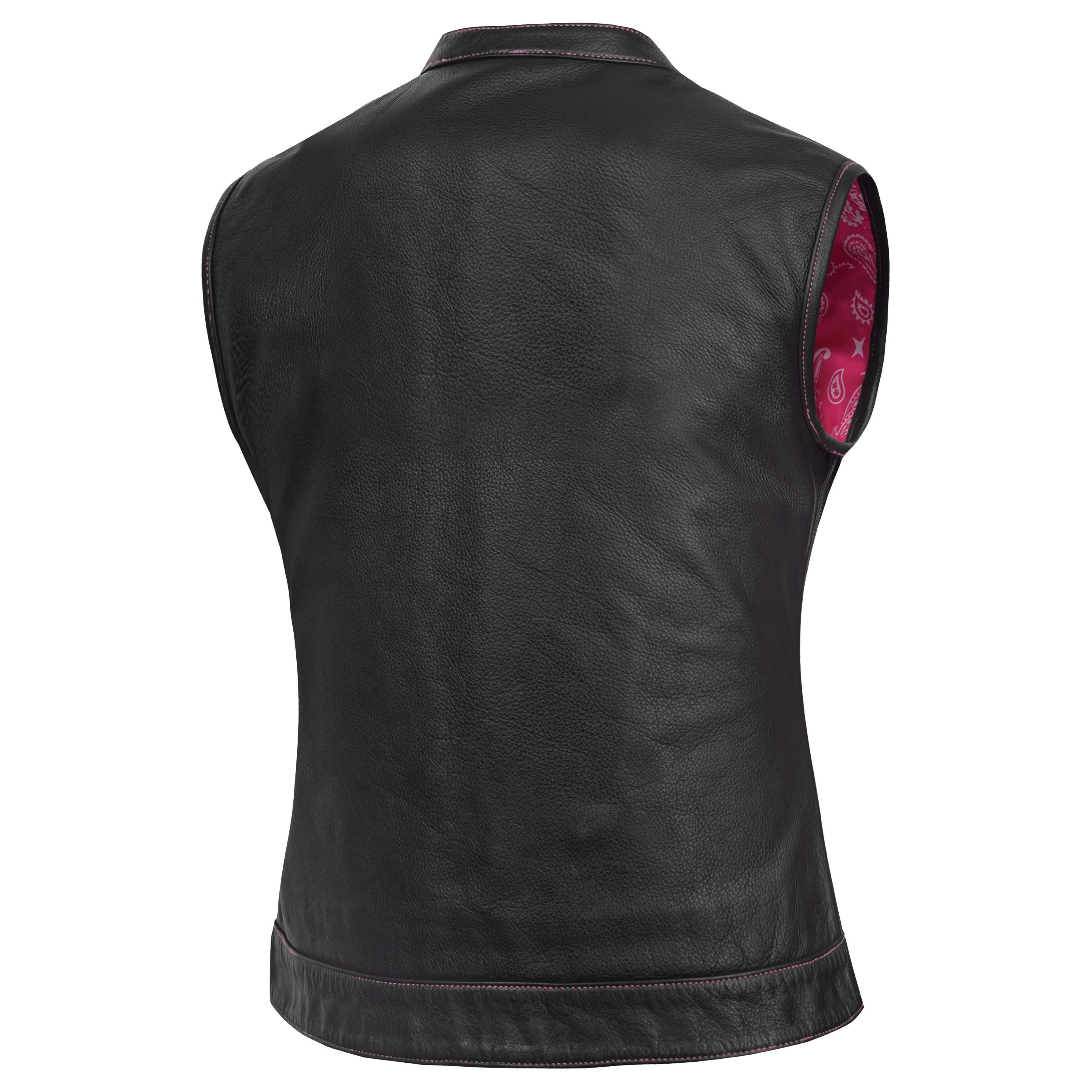 Lunula™ Womens Leather Motorcycle Vest
