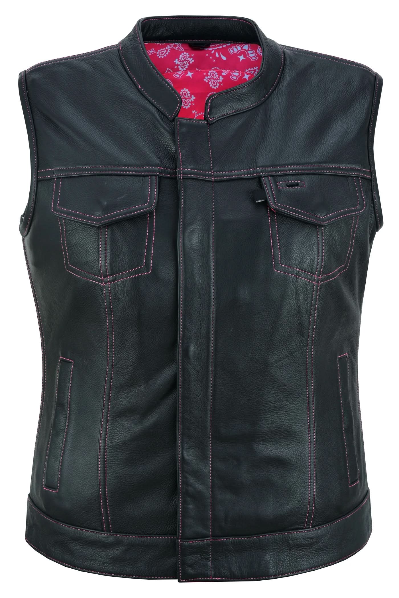 Lunula™ Women's leather motorcycle vest