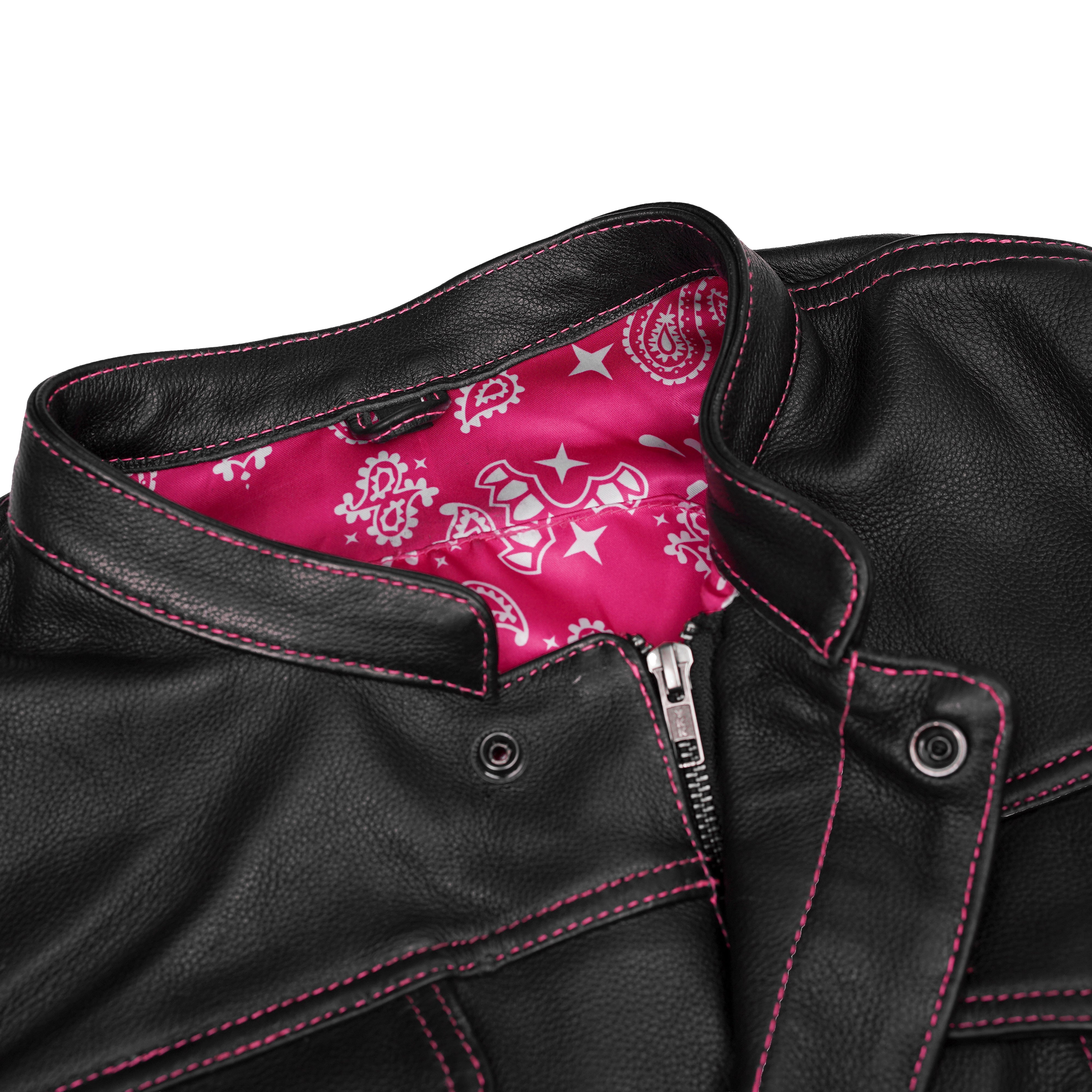 Lunula™ Womens Leather Motorcycle Vest