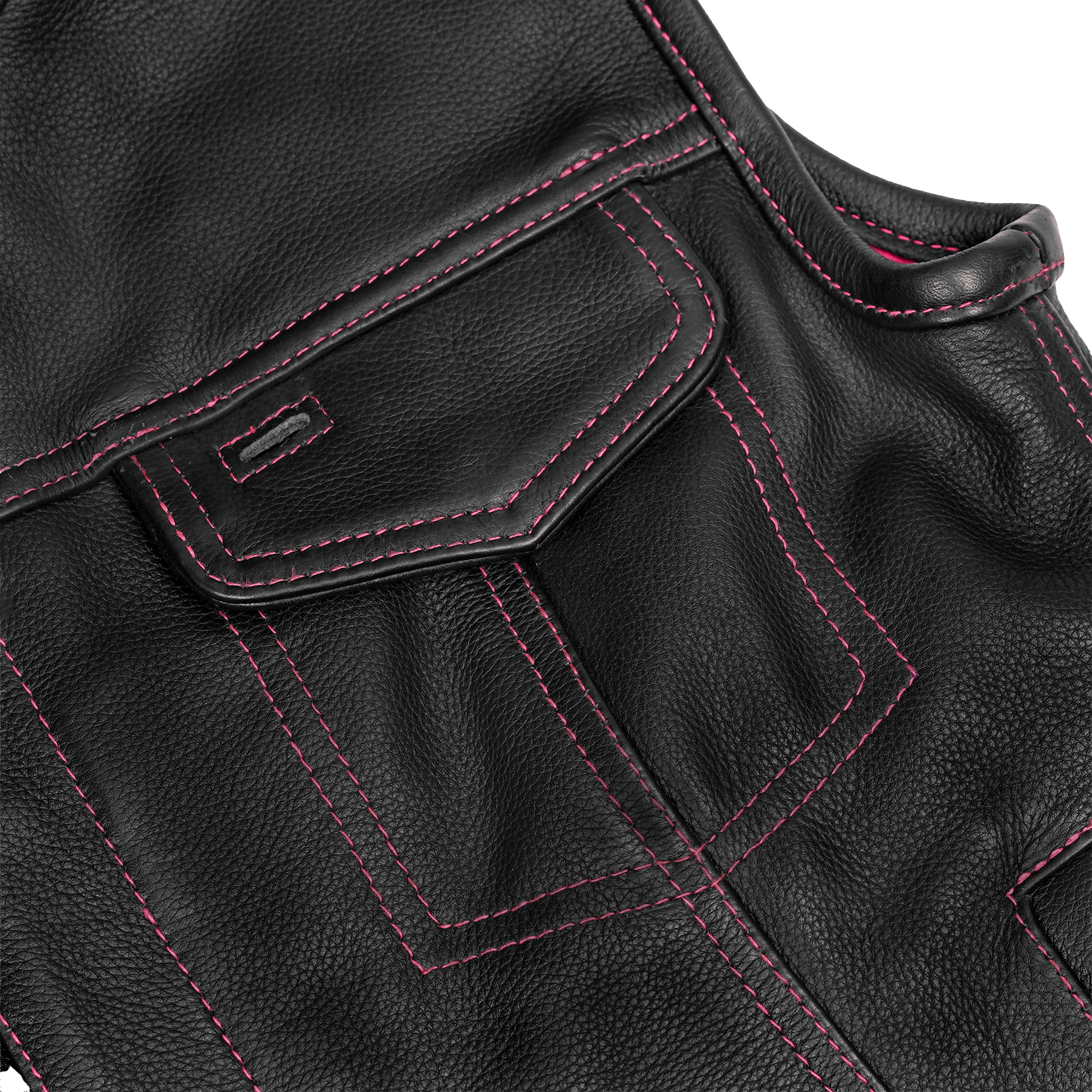 Lunula™ Womens Leather Motorcycle Vest