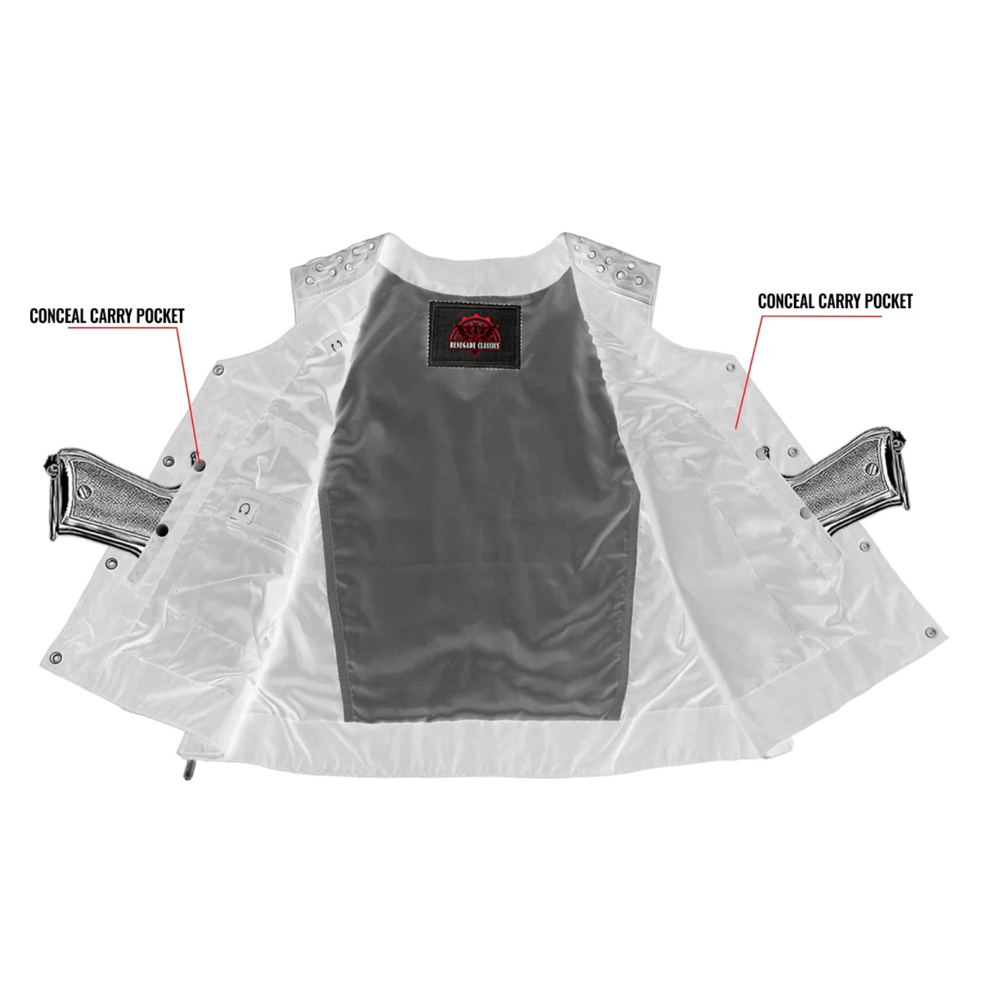 Bellexa Womens Leather Motorcycle Vest