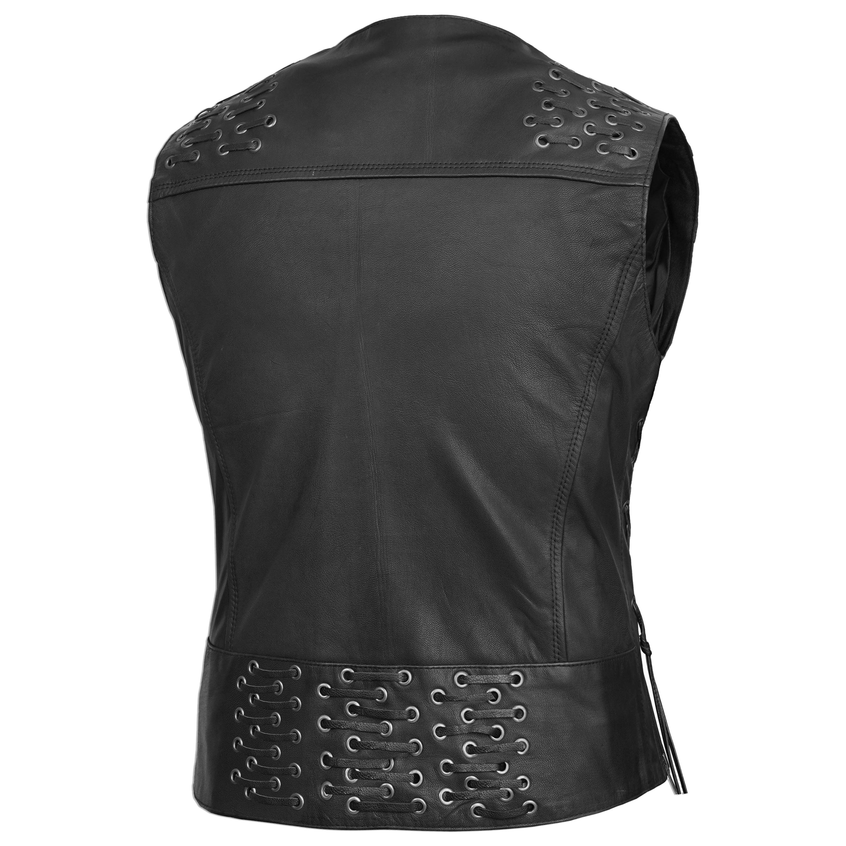 Bellexa™ Women's leather motorcycle vest