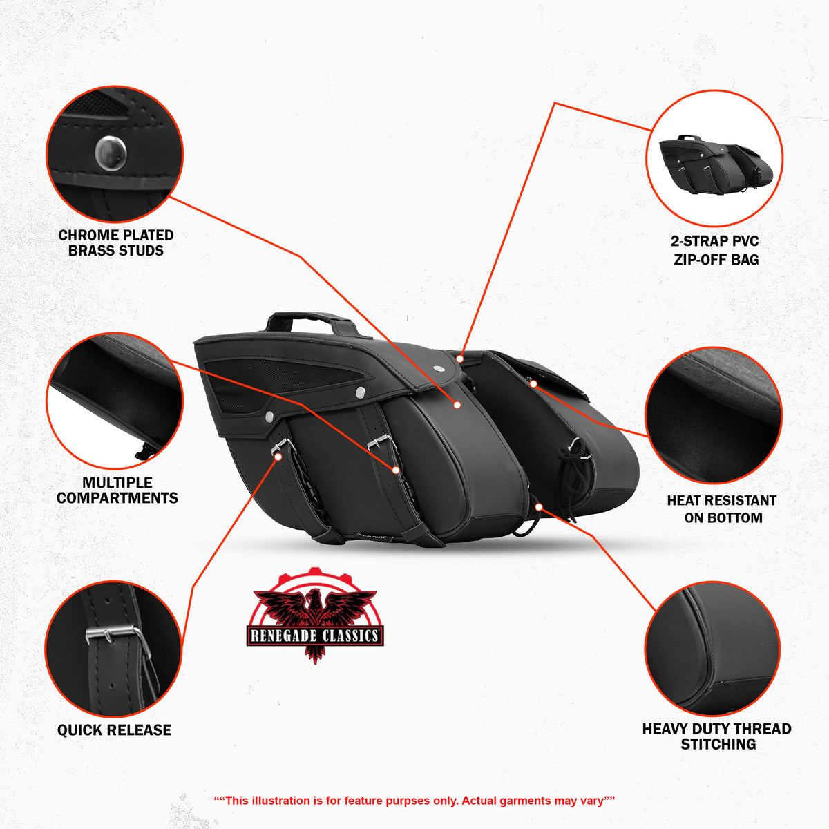 NightRider Vault - 2 Strap Saddle Bag