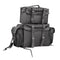 Leather Black PVC Large 4 Piece Motorcycle Touring Tail Bag wi