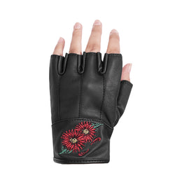 Palmic™ womens leather fingerless gloves