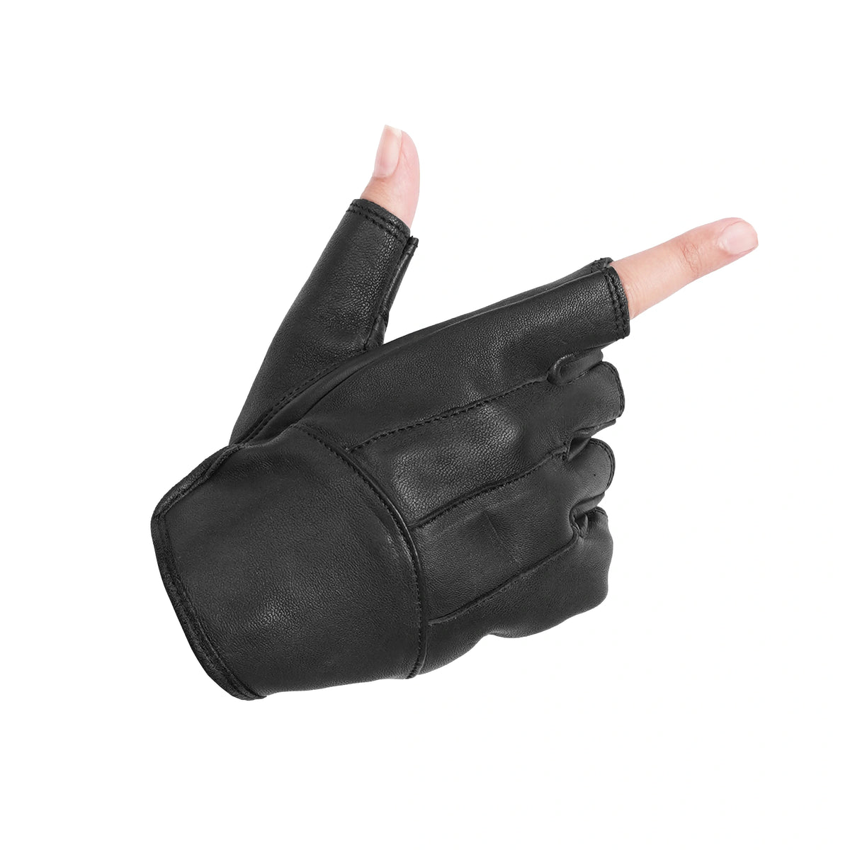 Women's Tough Deer Skin Fingerless Glove