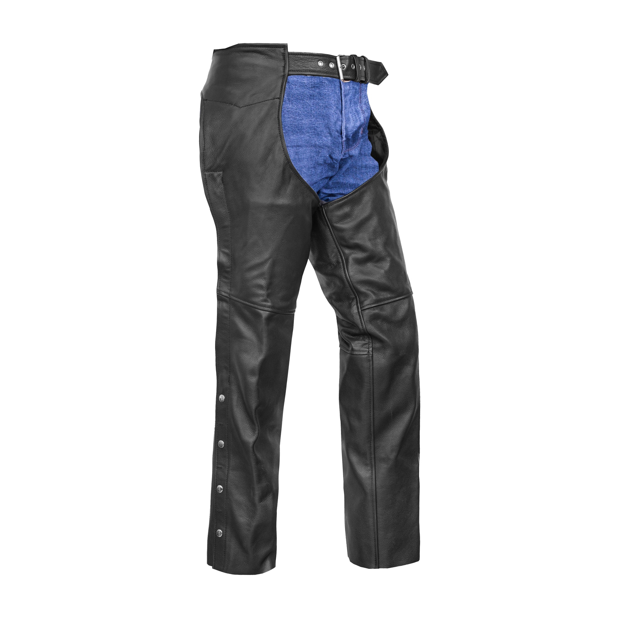 Velex™ Unisex  leather motorcycle chaps