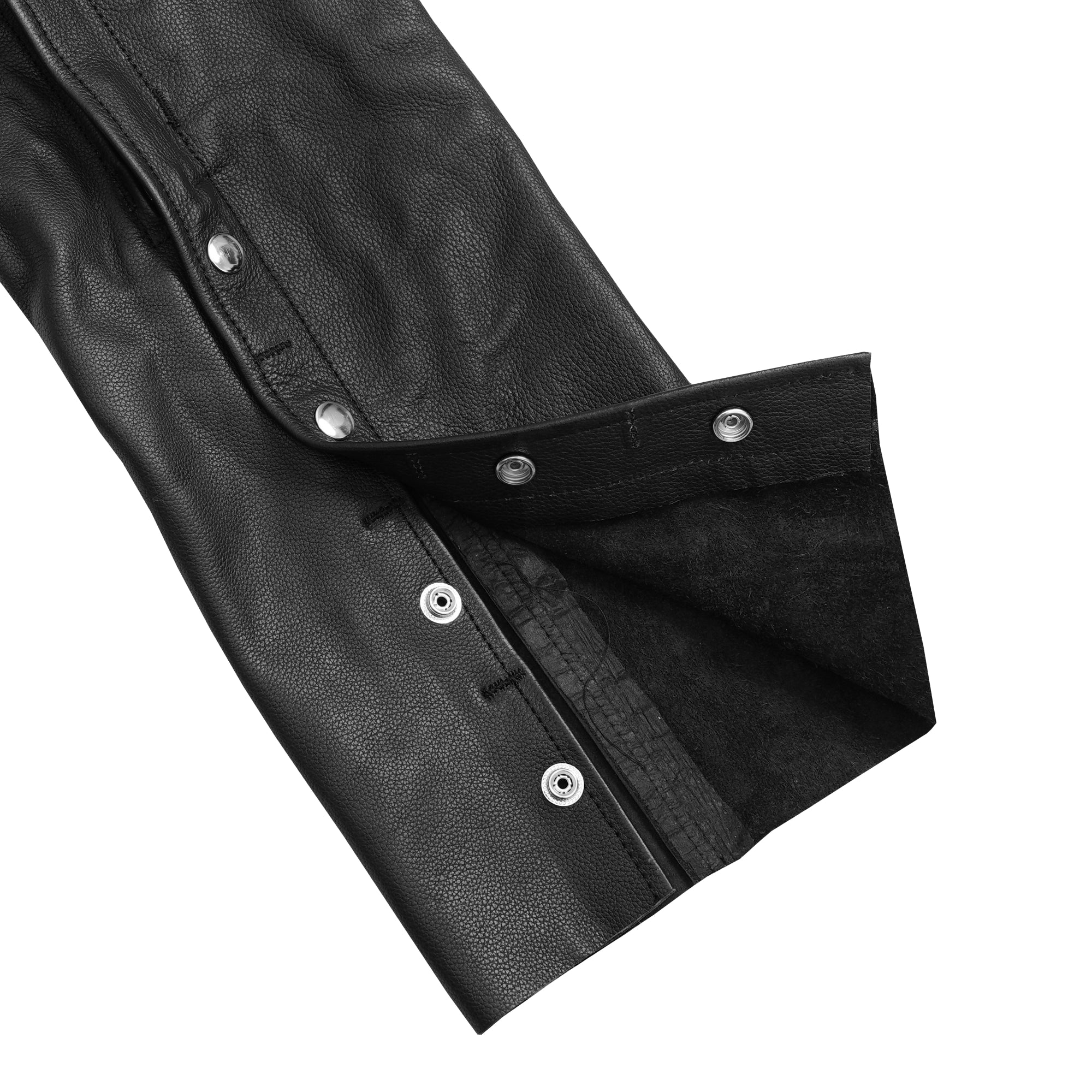 Traza™ Unisex Black leather motorcycle chaps