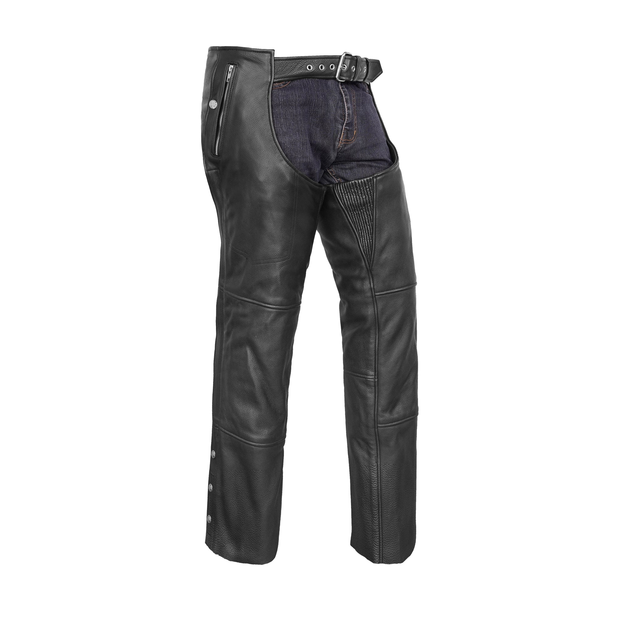 Buster™ Unisex  leather motorcycle chaps