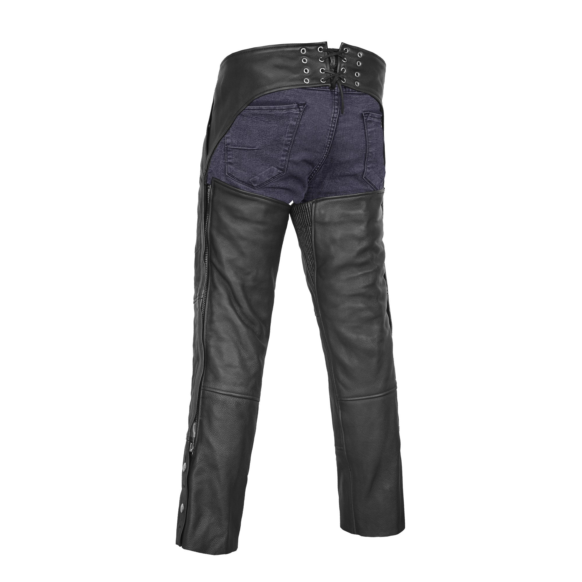 Buster™ Unisex  leather motorcycle chaps