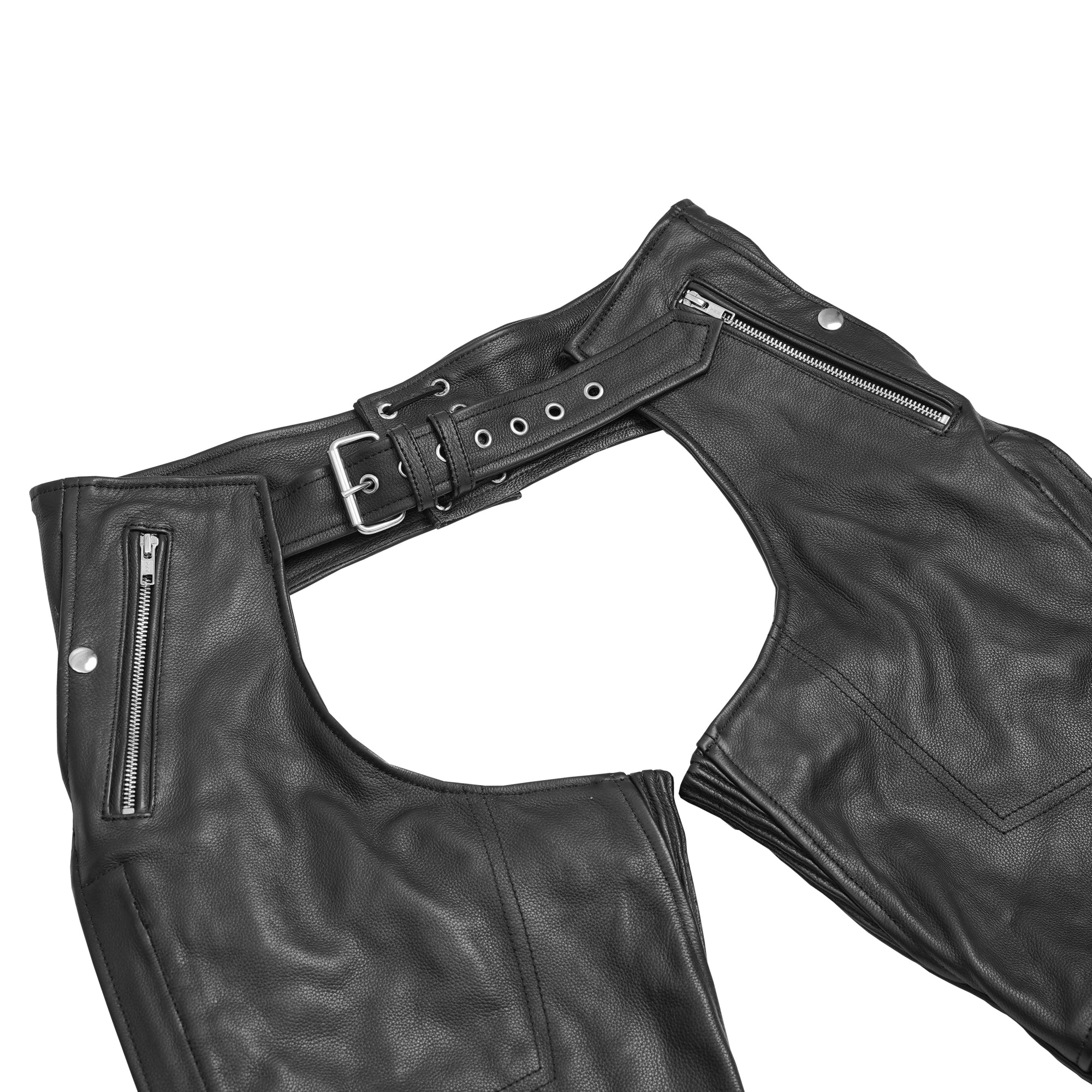 Buster™ Unisex  leather motorcycle chaps