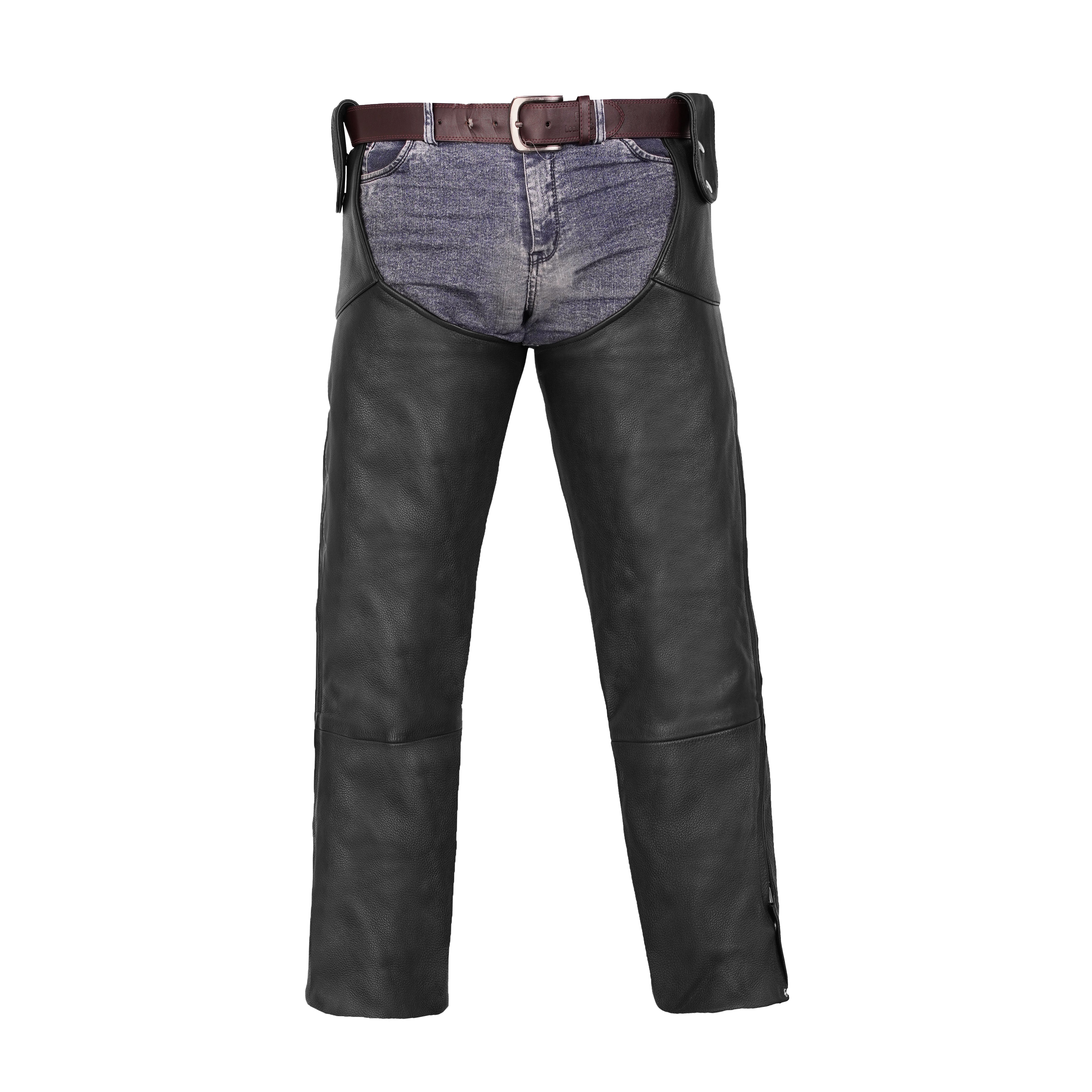 Uniex™ Unisex  leather motorcycle chaps