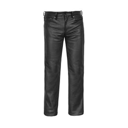 Onedrive Men's Black leather motorcycle pants