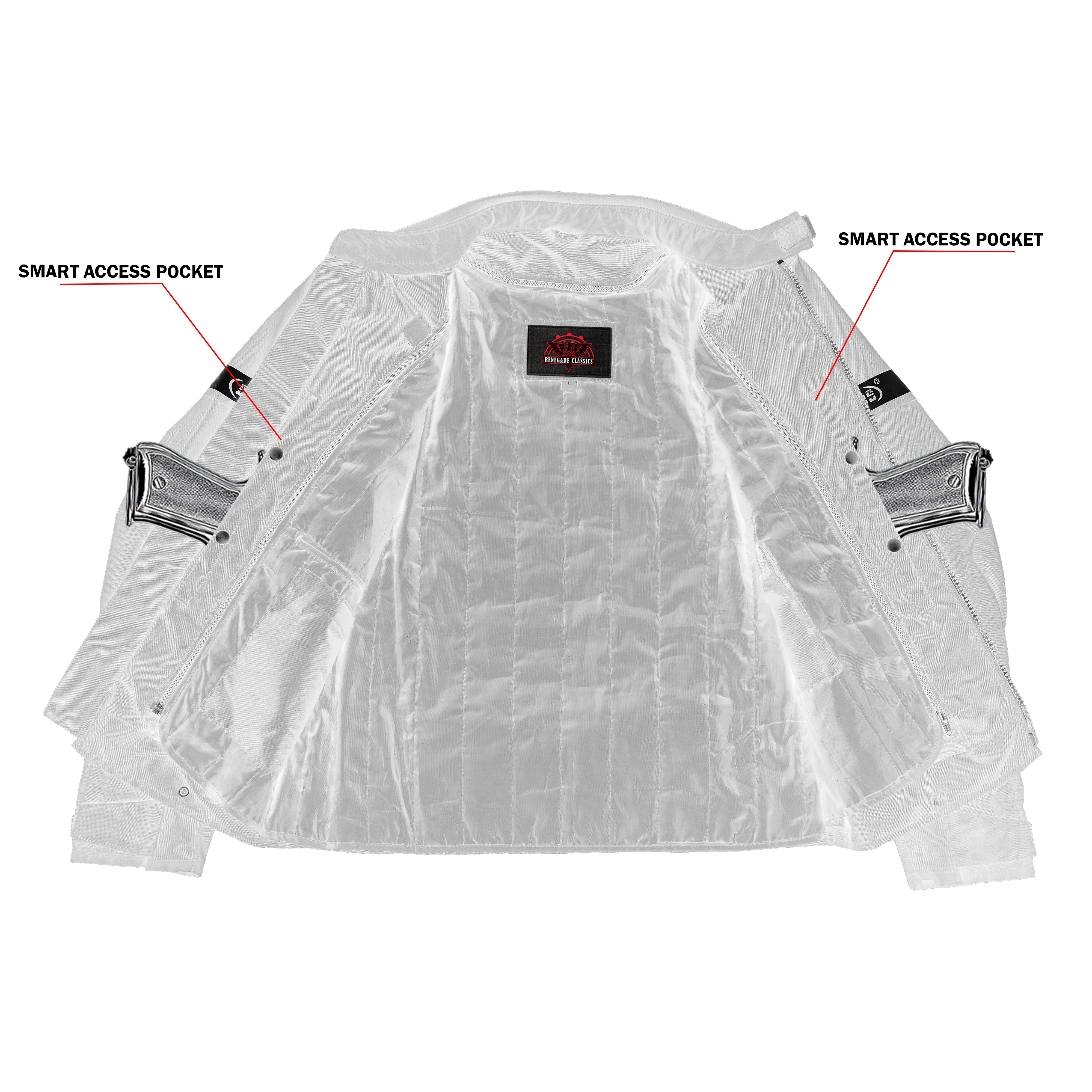 Blackwing™ Mens Textile Motorcycle Jacket  - Black