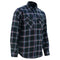 Alpha Check™ Men's Bold Plaid Flannel Shirt - Black, Red, and Blue