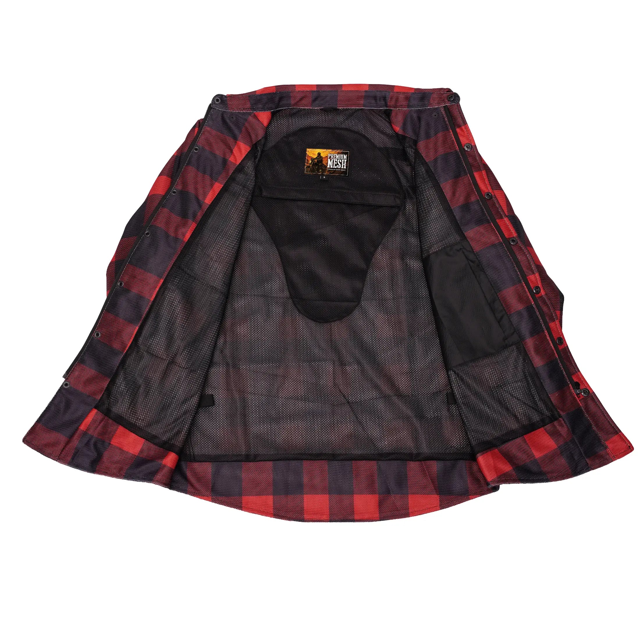 Rumble Men’s Mesh Flannel Riding Shirt