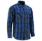Alpha Check™ Men's Daze Plaid Flannel Shirt - Blue and Black