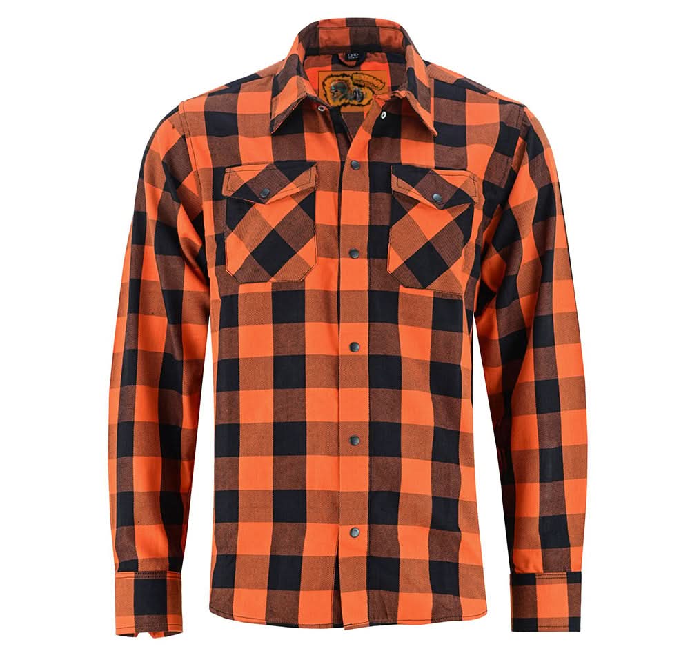 Alpha Check Men's Bold Plaid Flannel Shirt - Black, Red, and Blue Flannel Renegade Classics